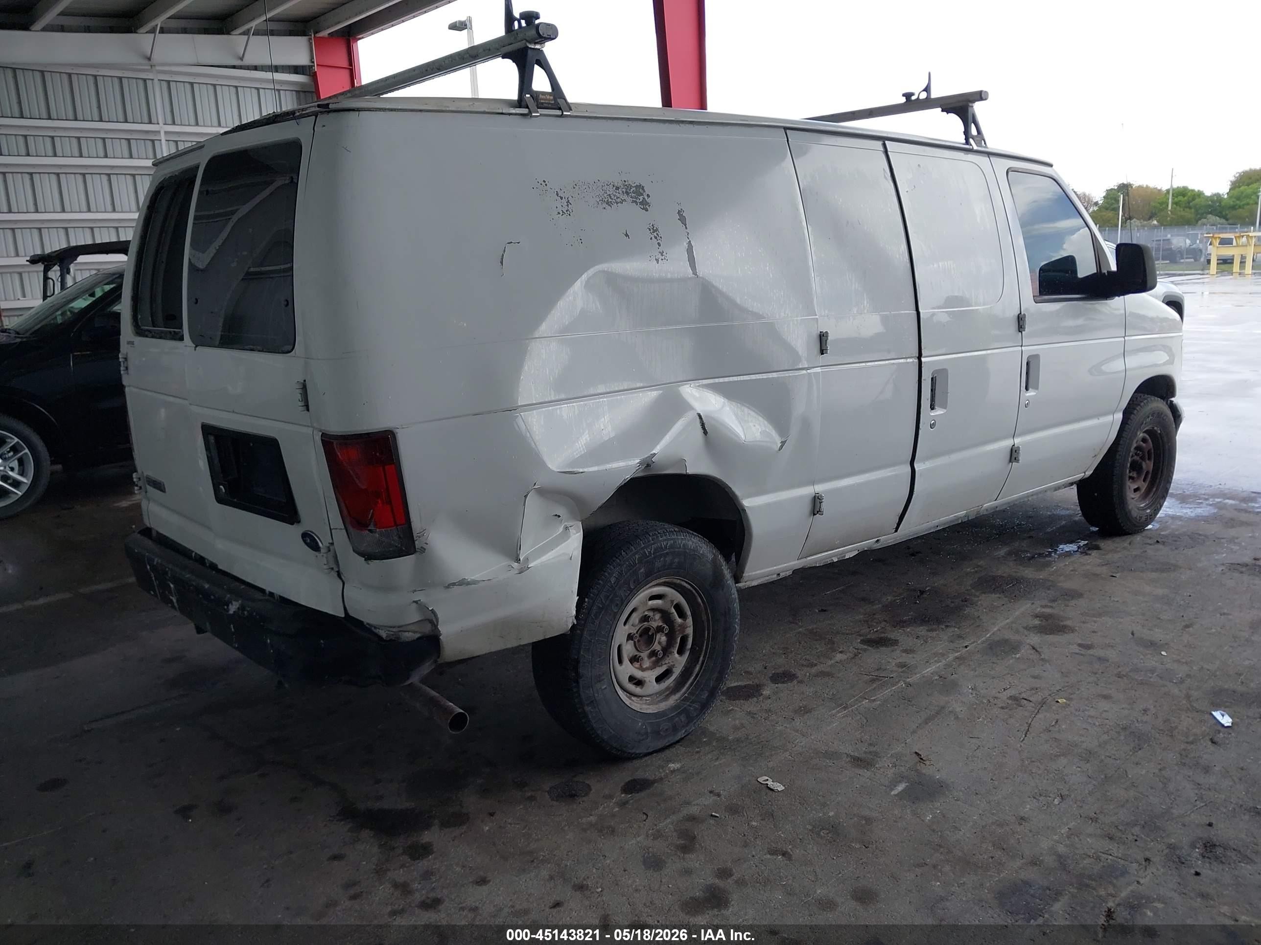2006 Ford E-150 Commercial/recreational White vin: 1FTRE14W06DA23695