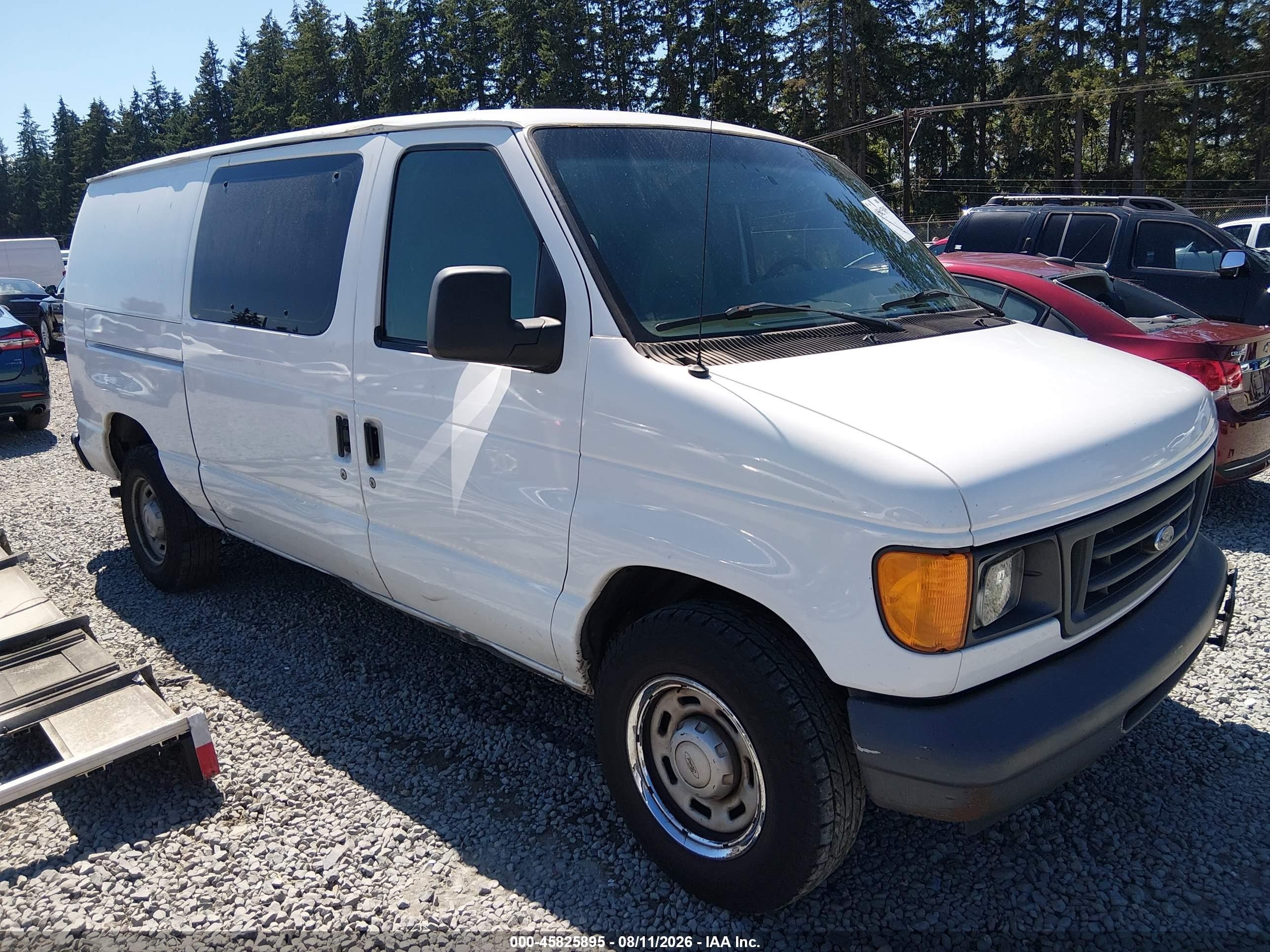 2006 Ford E-150 Commercial/recreational White vin: 1FTRE14W06DB39589