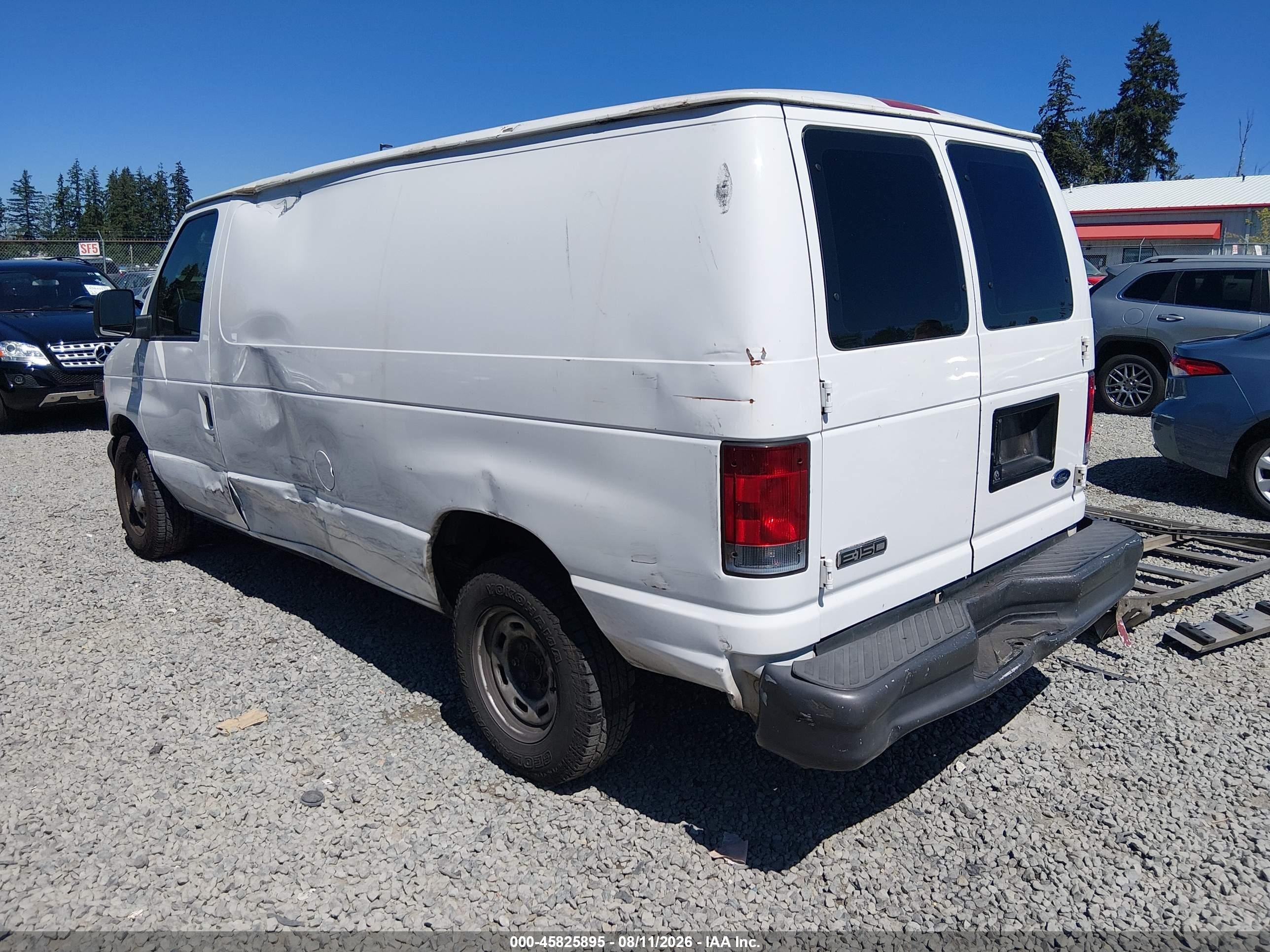 2006 Ford E-150 Commercial/recreational White vin: 1FTRE14W06DB39589