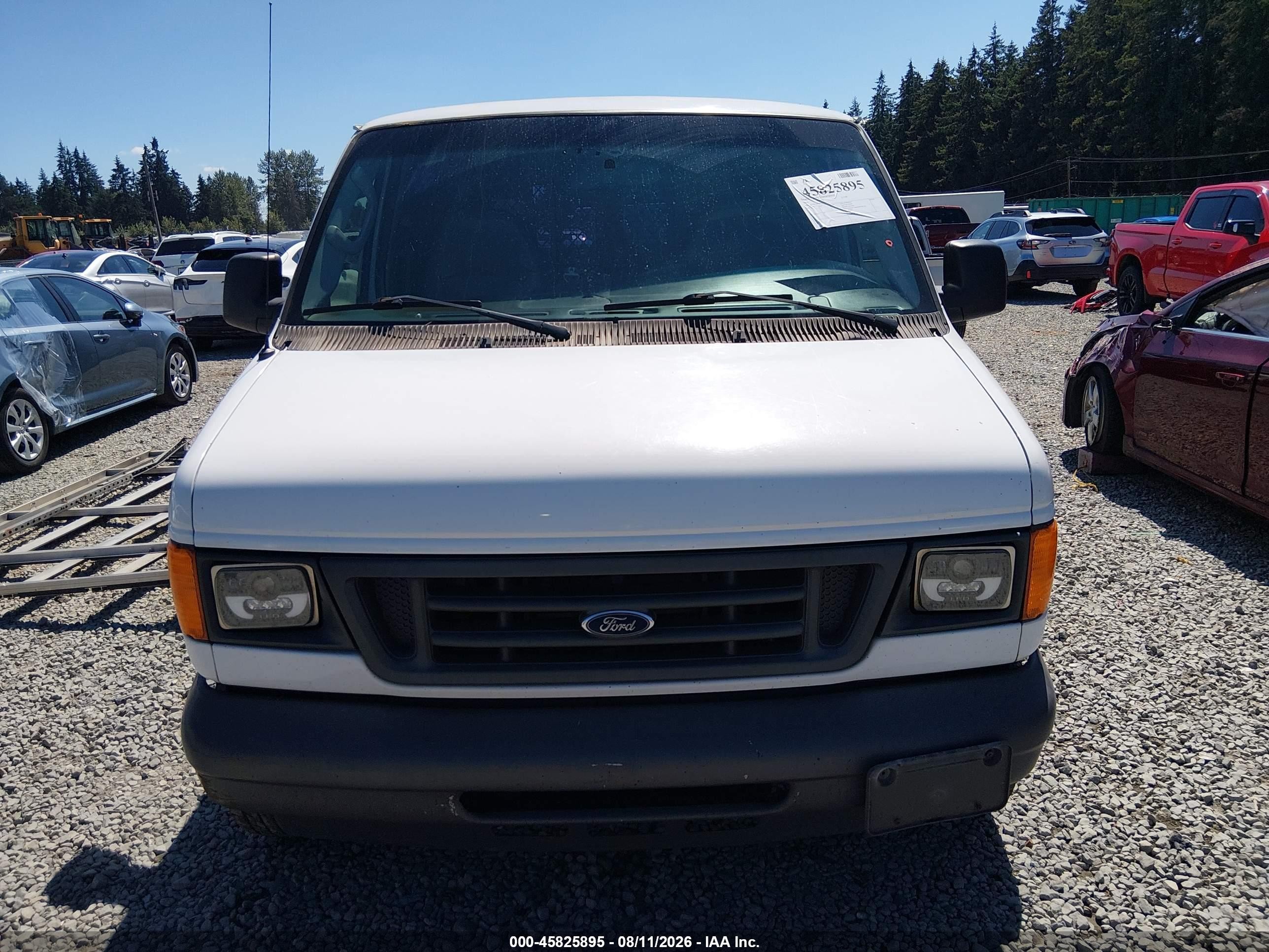 2006 Ford E-150 Commercial/recreational White vin: 1FTRE14W06DB39589