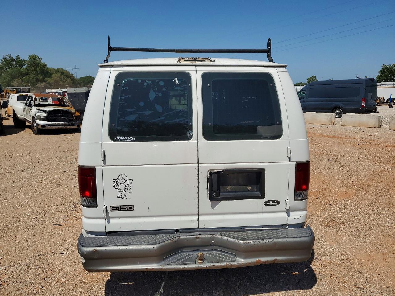 2002 Ford Econoline E150 Van White vin: 1FTRE14W12HB78016