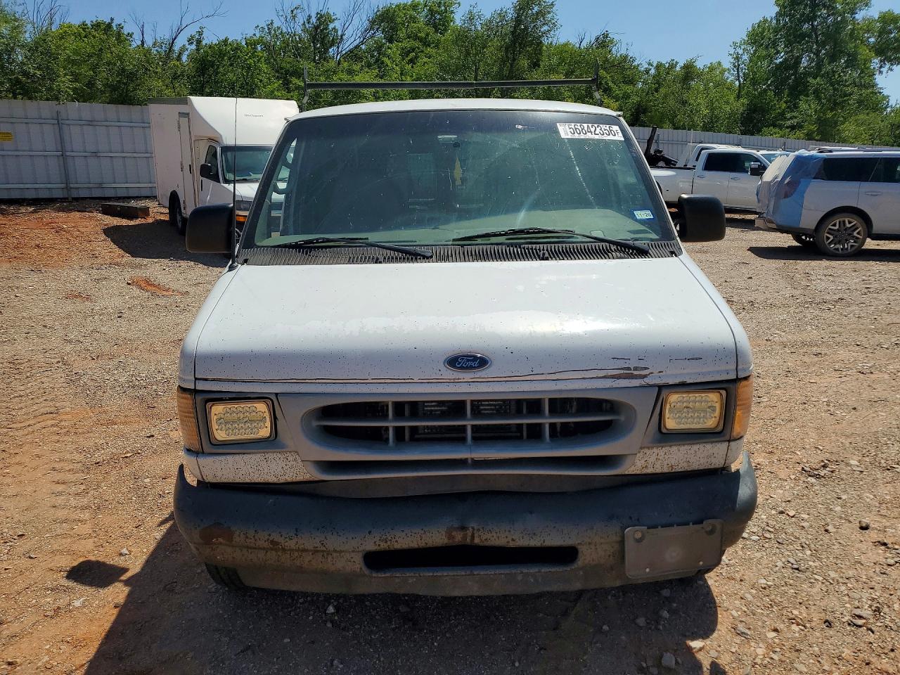 2002 Ford Econoline E150 Van White vin: 1FTRE14W12HB78016