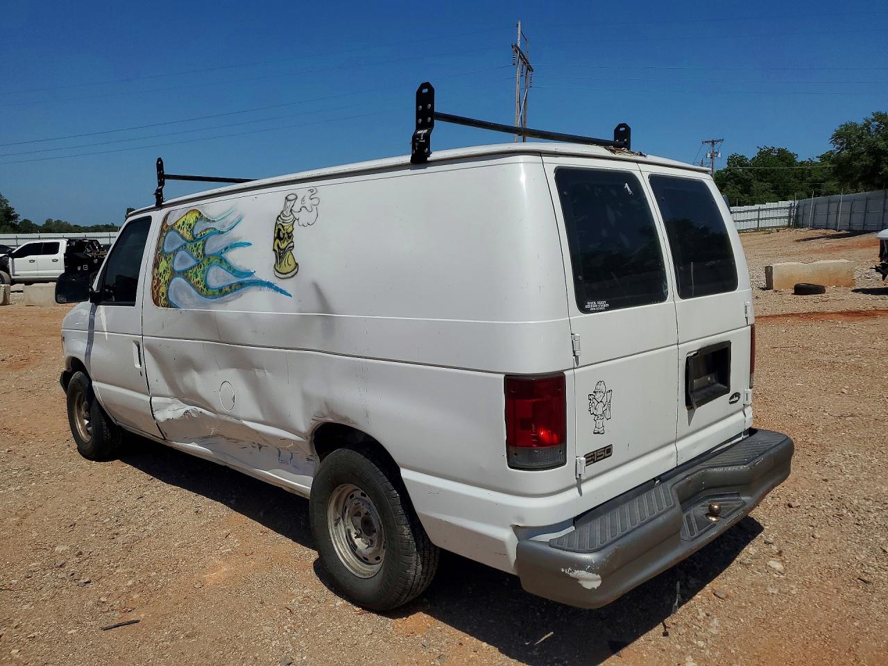 2002 Ford Econoline E150 Van White vin: 1FTRE14W12HB78016