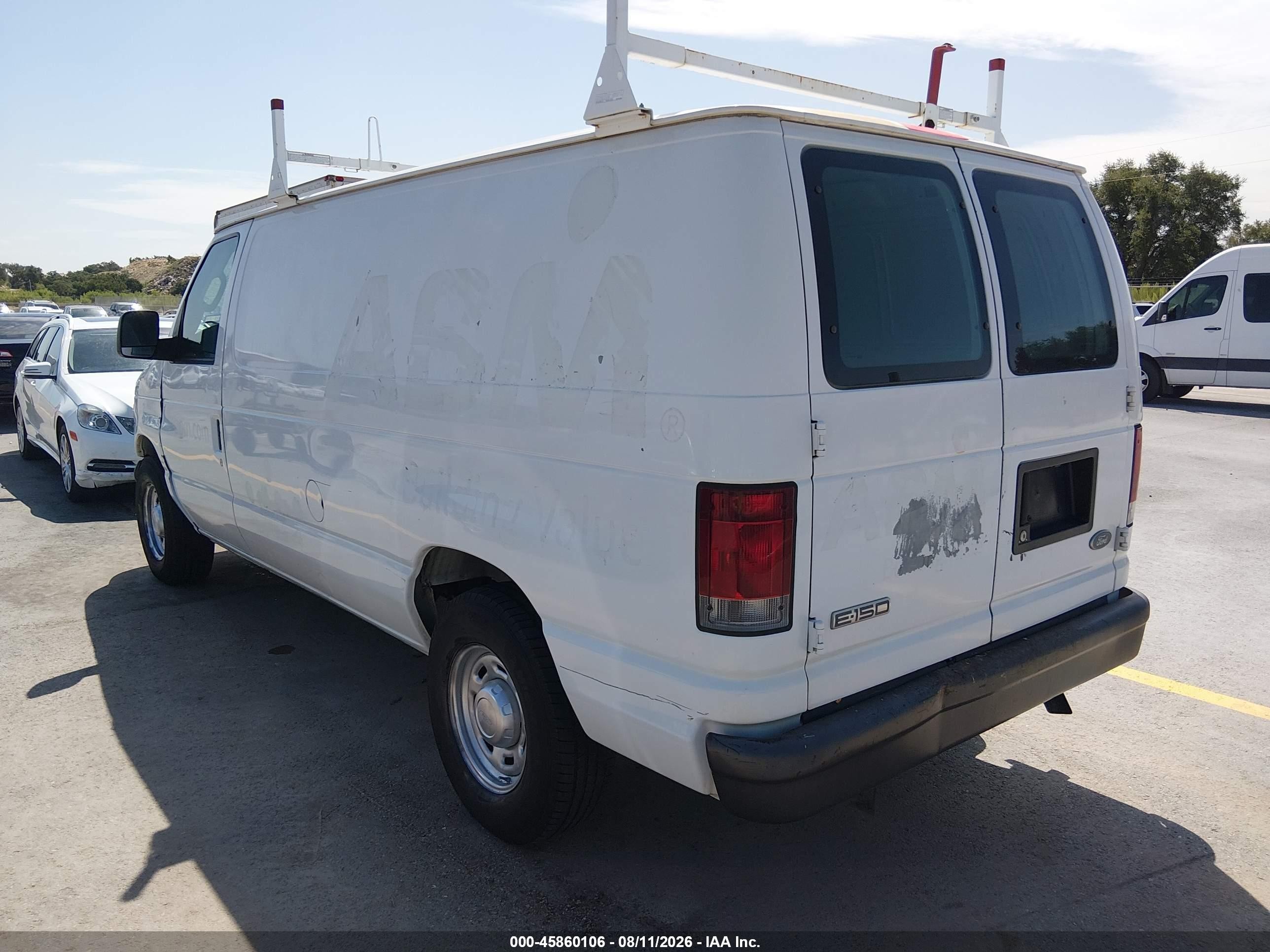 2006 Ford E-150 Commercial/recreational White vin: 1FTRE14W26HA13517