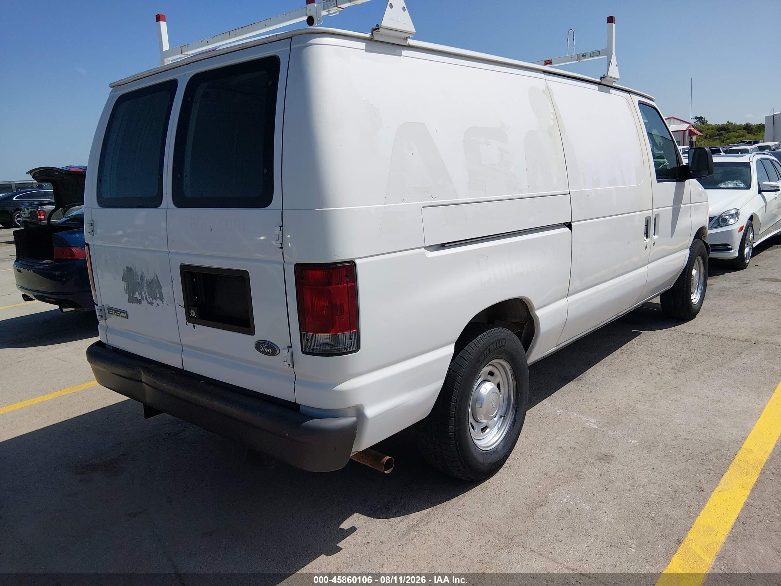 2006 Ford E-150 Commercial/recreational White vin: 1FTRE14W26HA13517