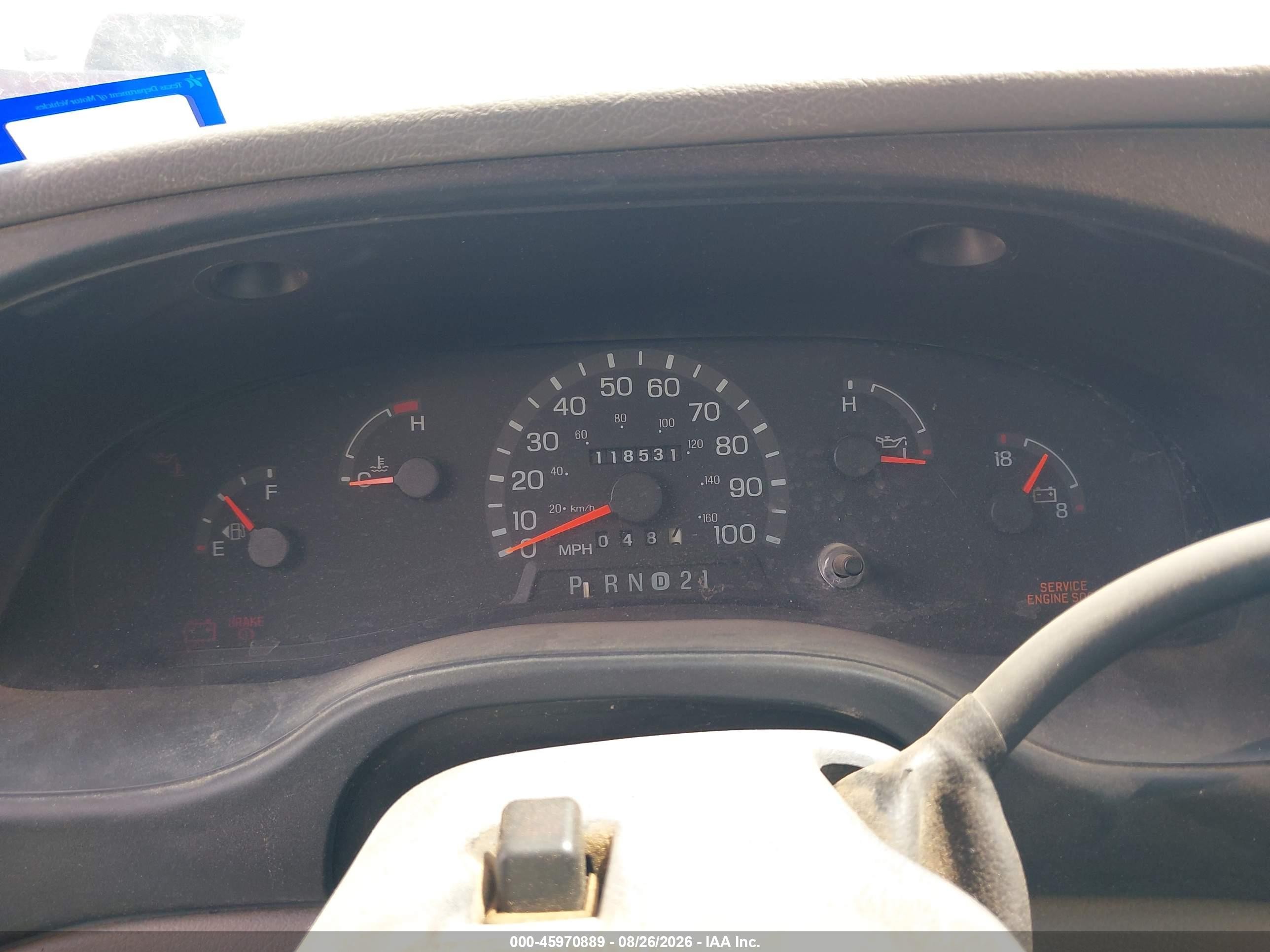 2000 Ford E-150 Commercial/recreational Белый vin: 1FTRE14W2YHA77866