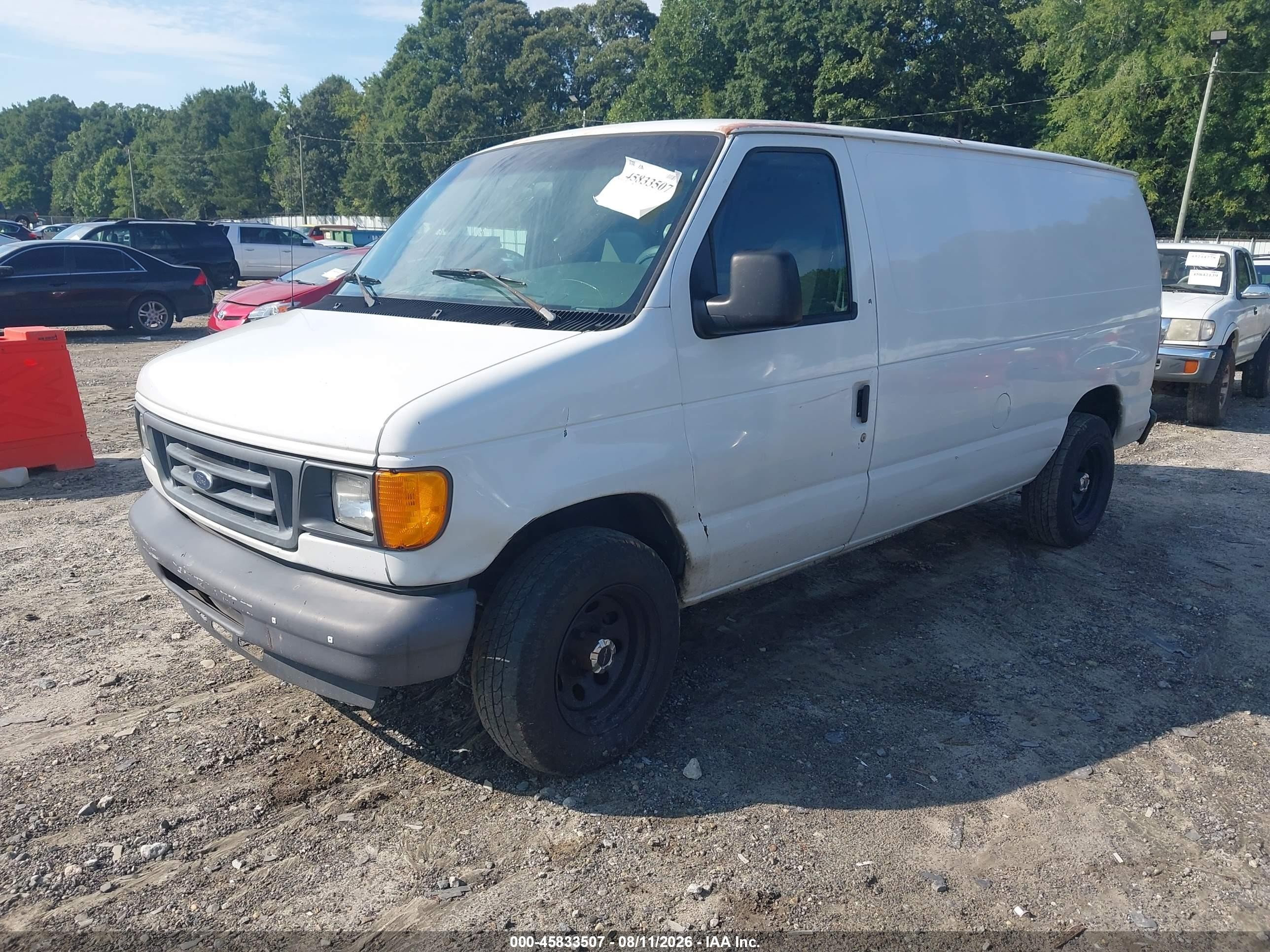 2006 Ford E-150 Commercial/recreational White vin: 1FTRE14W36HA17186