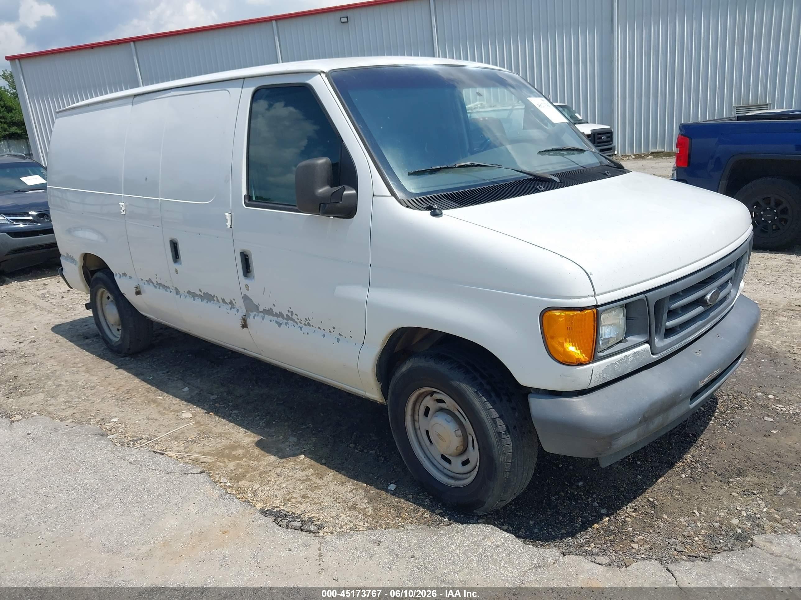 2006 Ford E-150 Commercial/recreational White vin: 1FTRE14W36HA18192