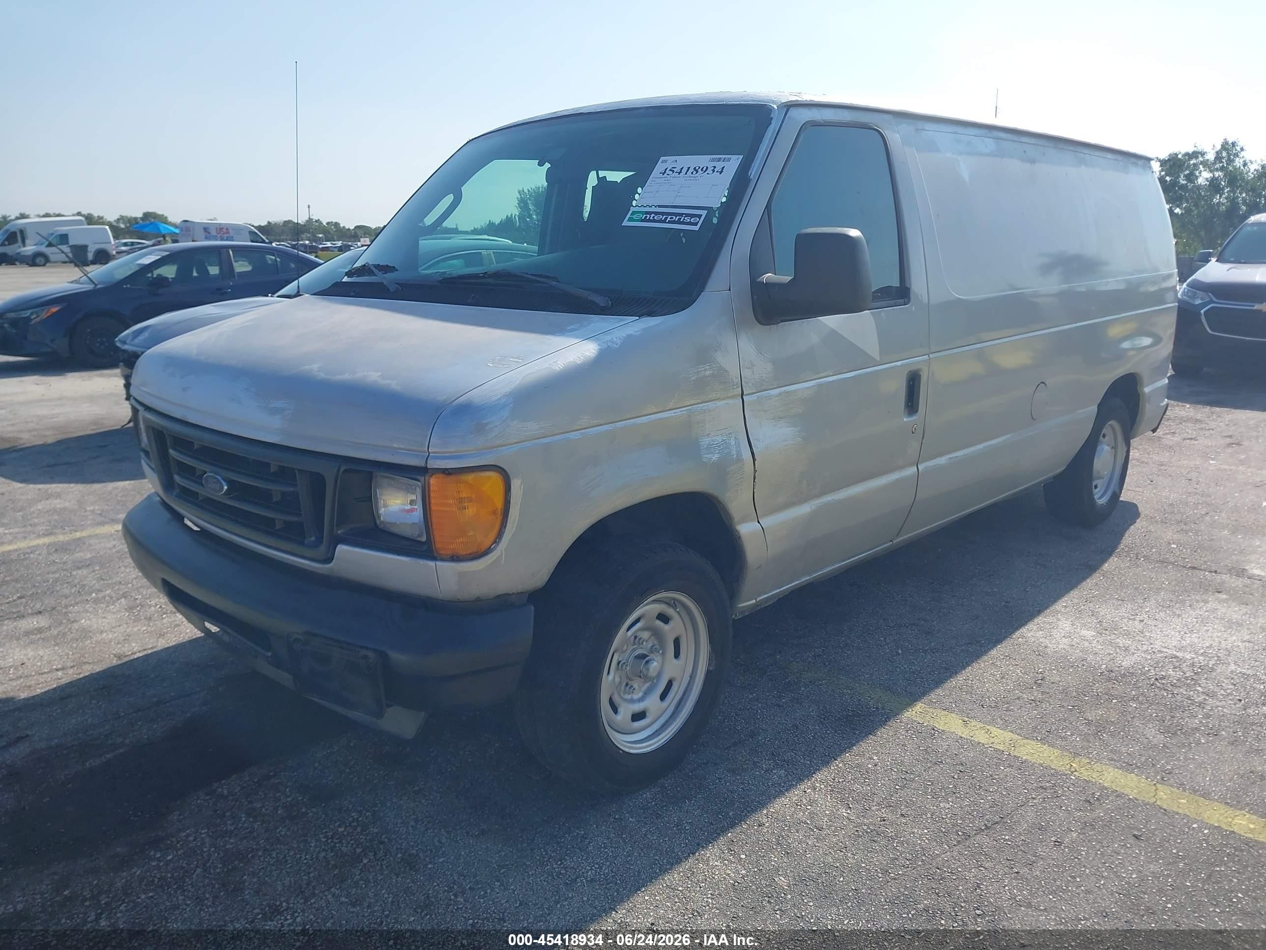2006 Ford E-150 Commercial/recreational Silver vin: 1FTRE14W36HA38393