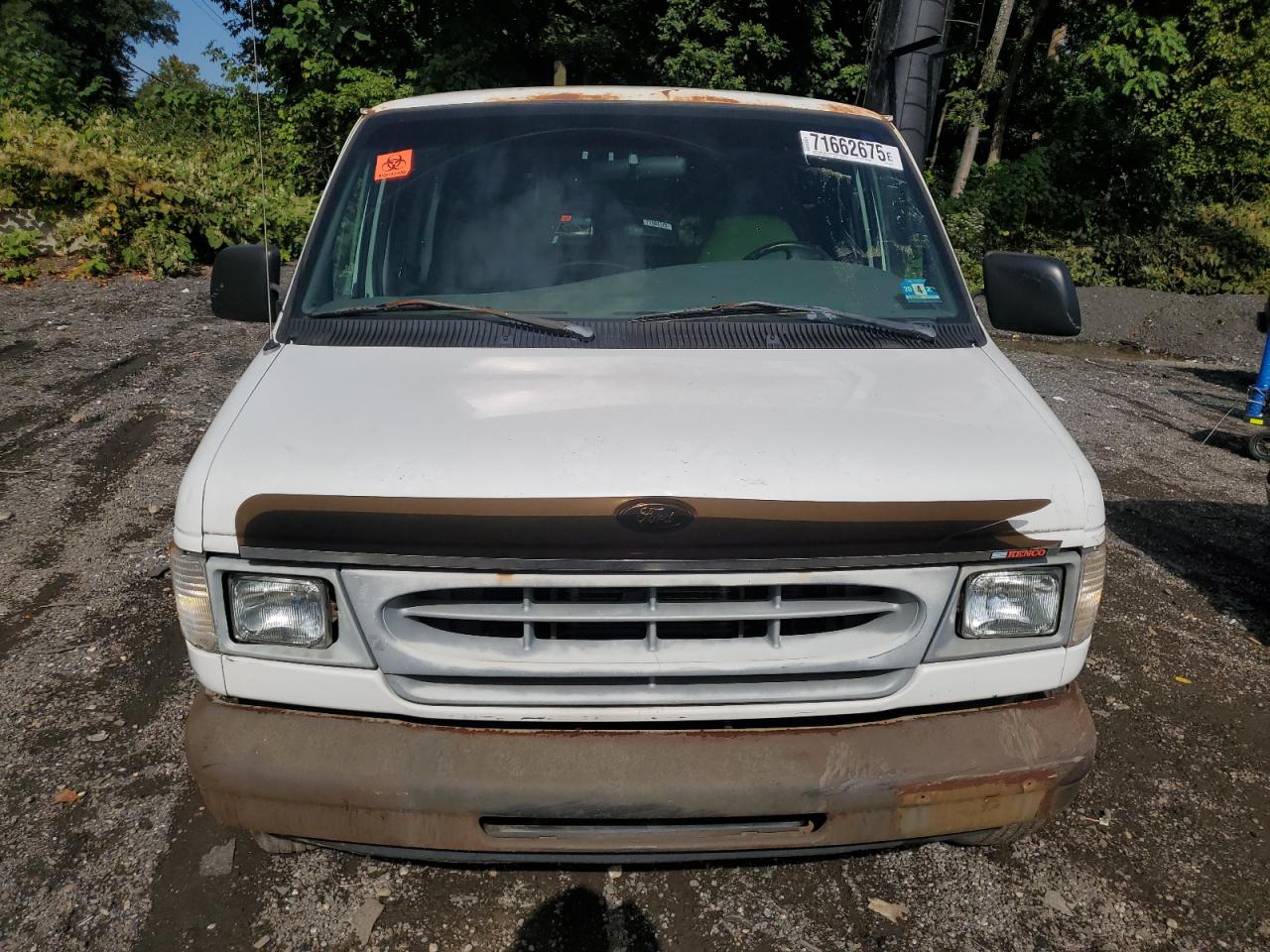 2000 Ford Econoline E150 Van White vin: 1FTRE14W3YHB27206