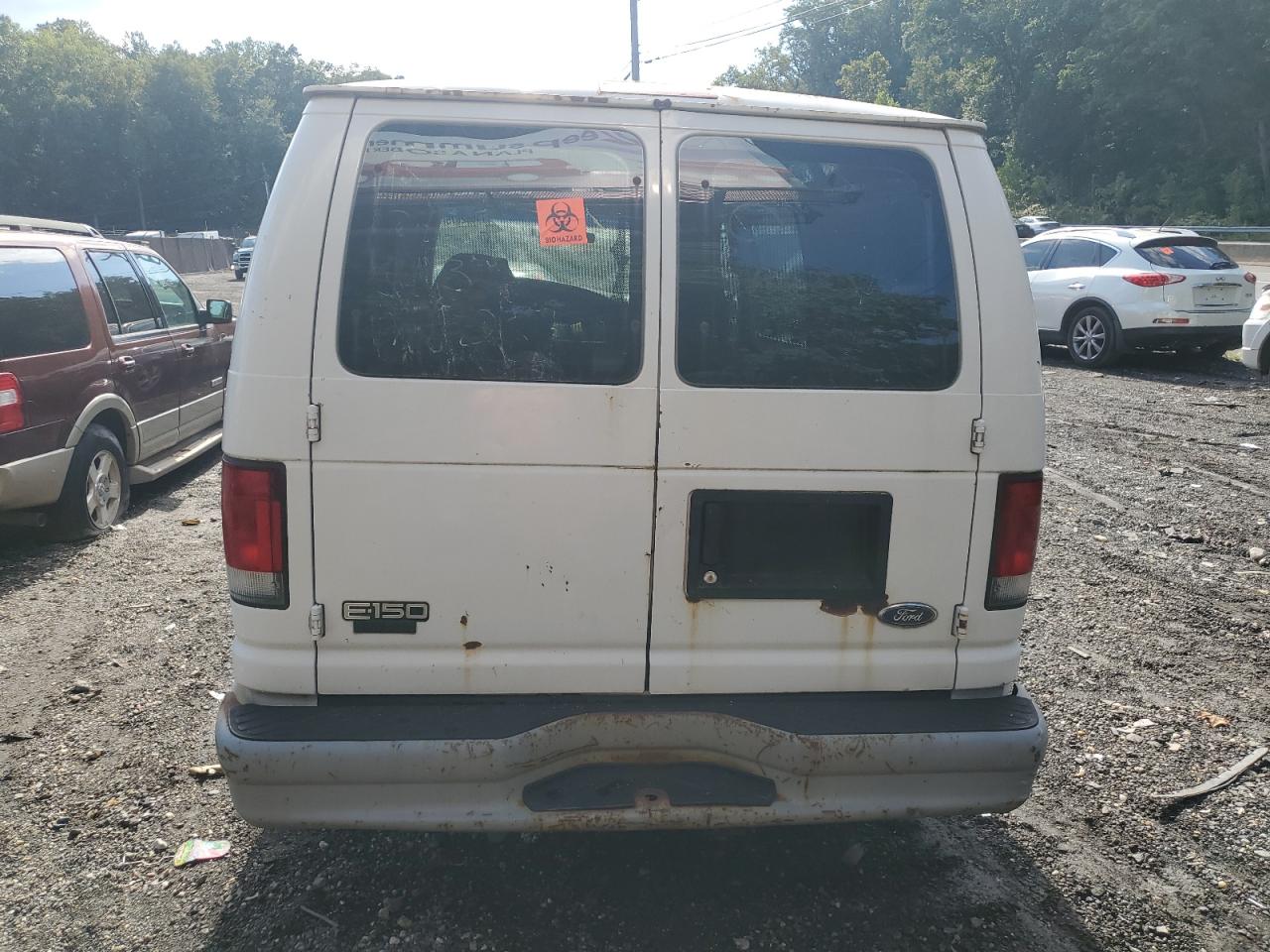 2000 Ford Econoline E150 Van White vin: 1FTRE14W3YHB27206