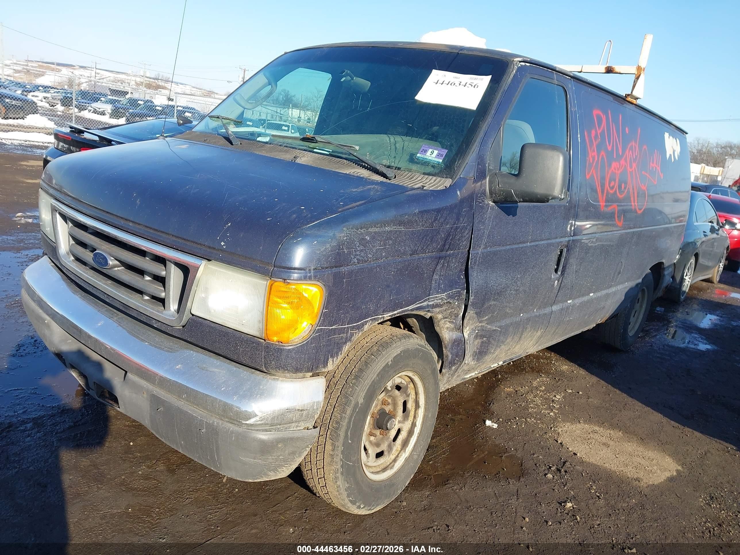 2006 Ford E-150 Commercial/recreational Blue vin: 1FTRE14W46HB02232