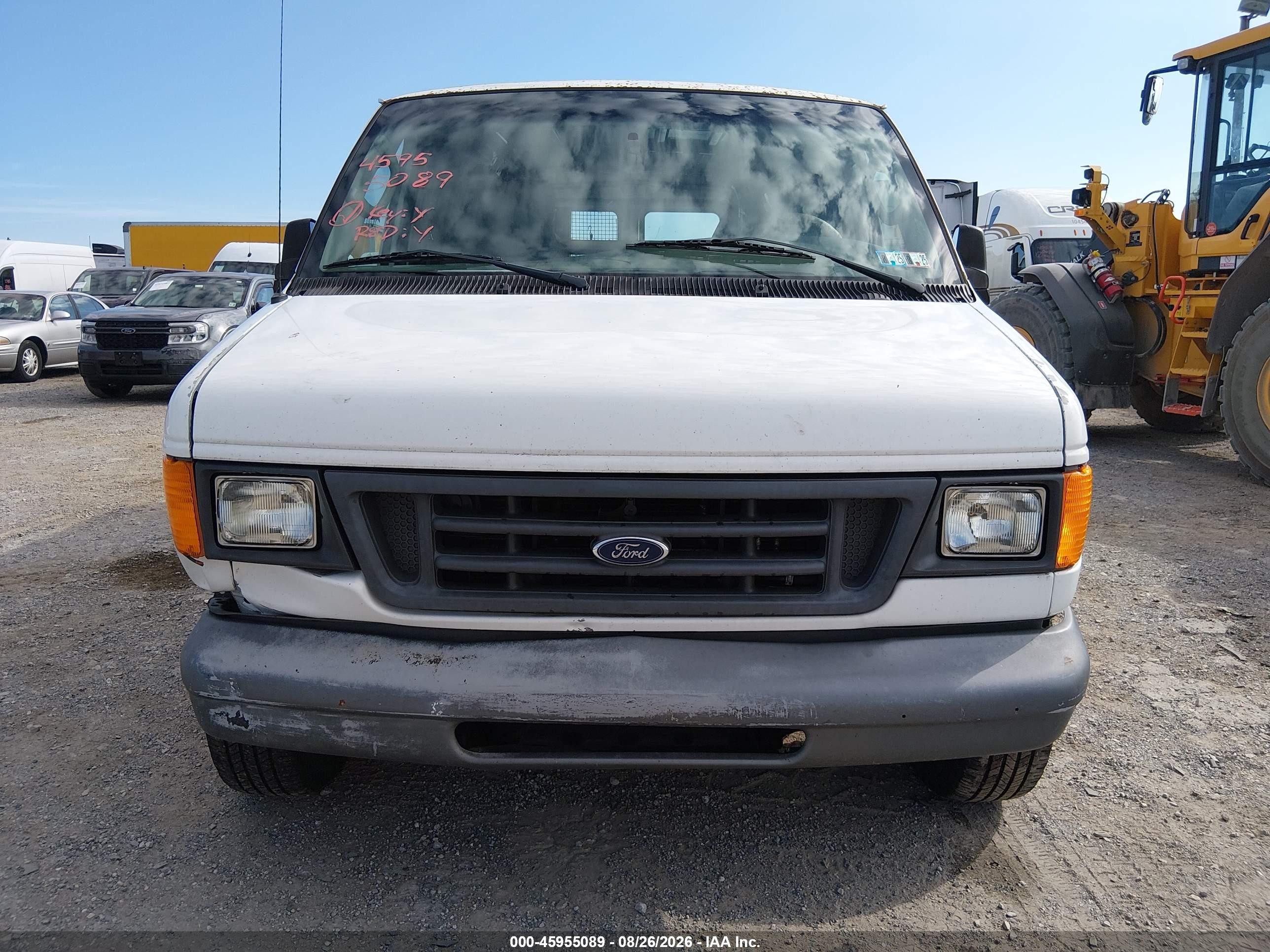 2006 Ford E-150 Commercial/recreational White vin: 1FTRE14W86HA01405