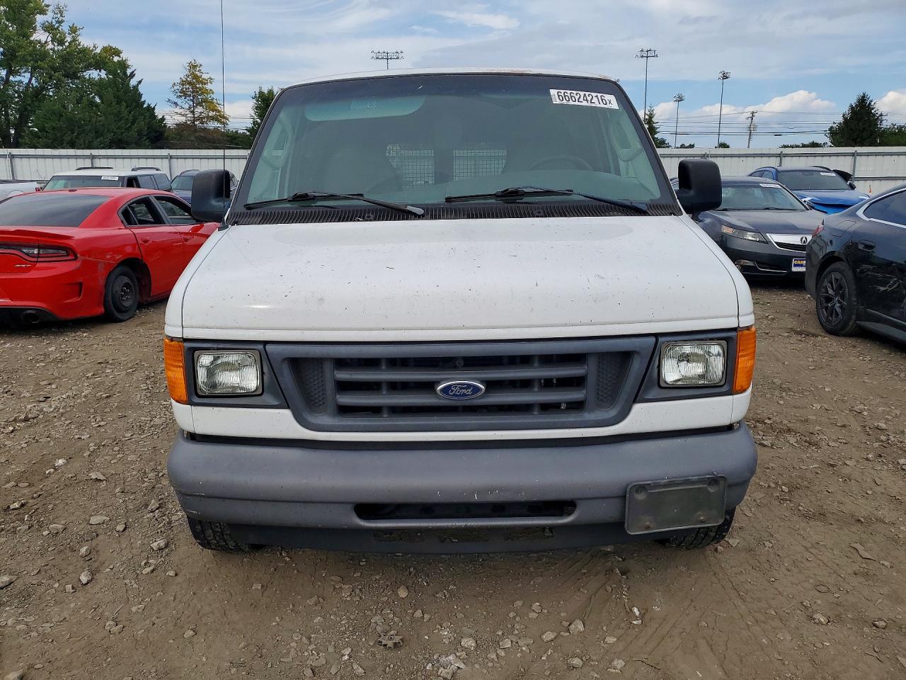 2006 Ford Econoline E150 Van White vin: 1FTRE14W96DA06992