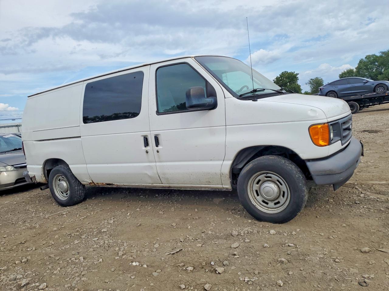 2006 Ford Econoline E150 Van White vin: 1FTRE14W96DA06992