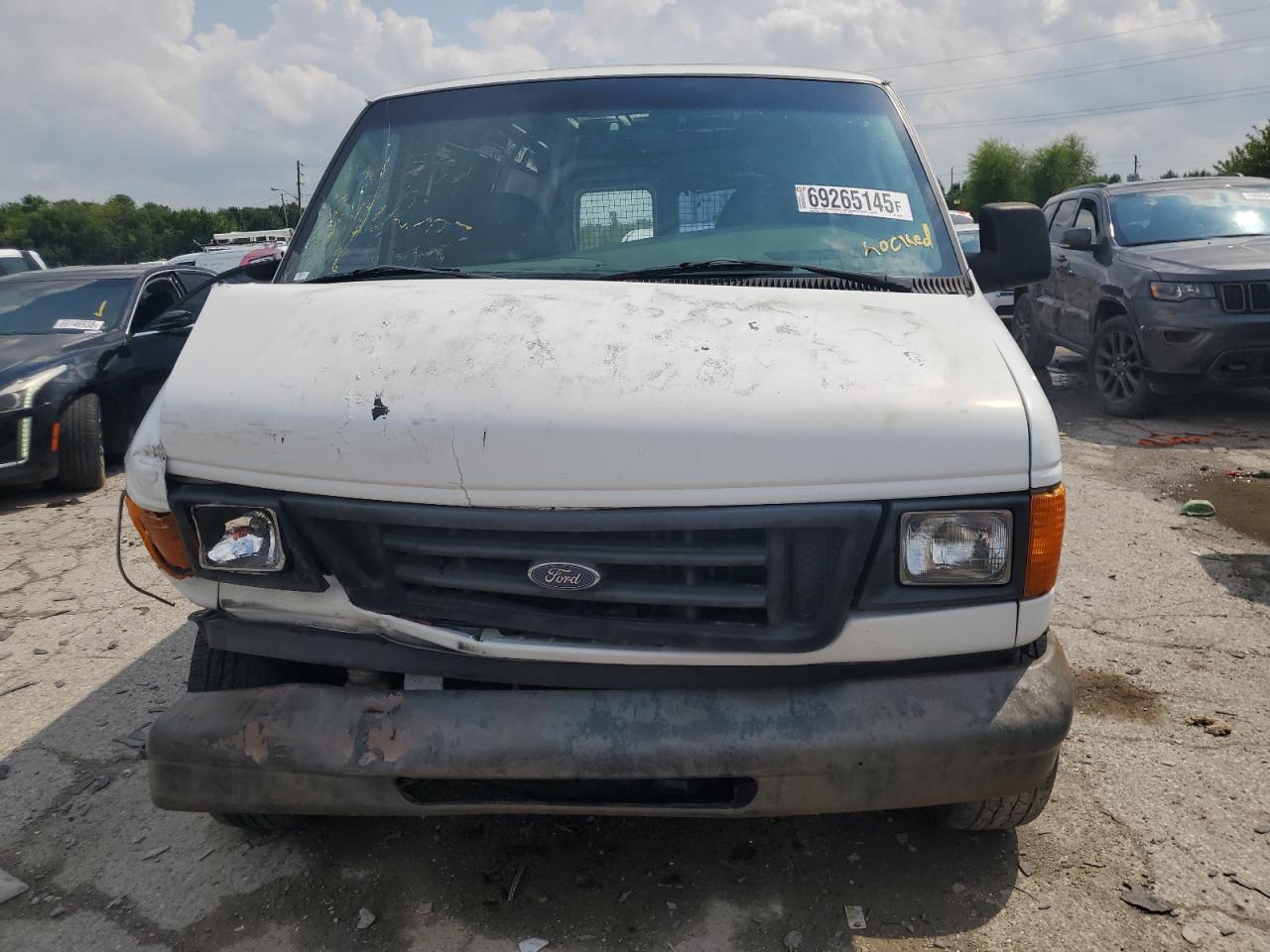 2004 Ford Econoline E150 Van White vin: 1FTRE14WX4HB25382