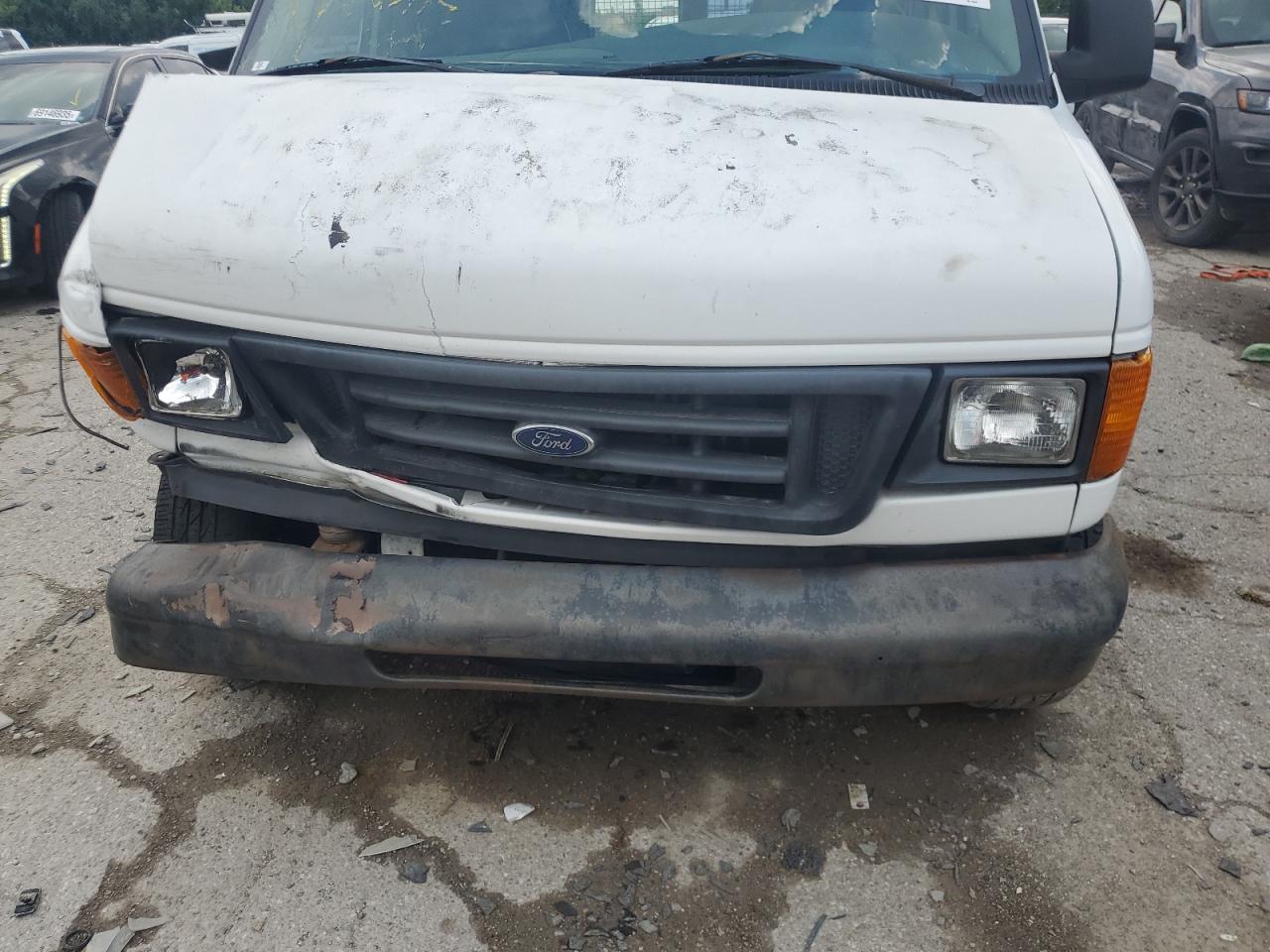 2004 Ford Econoline E150 Van White vin: 1FTRE14WX4HB25382