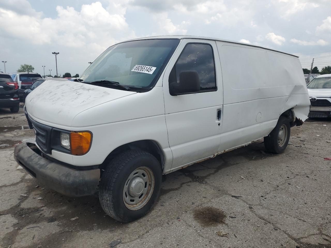 2004 Ford Econoline E150 Van White vin: 1FTRE14WX4HB25382