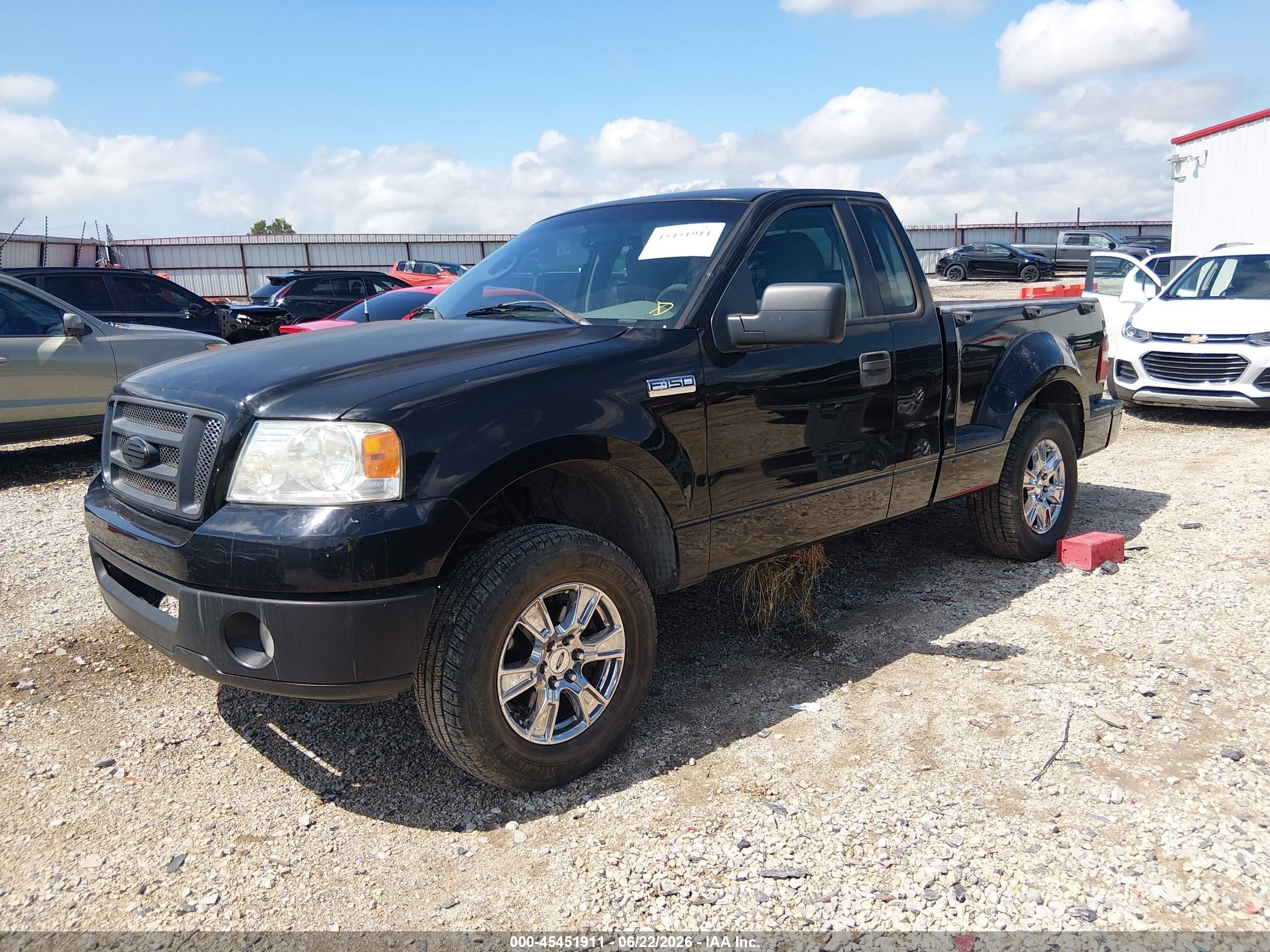 2006 Ford F-150 Stx/xlt Black vin: 1FTRF02276KC64804