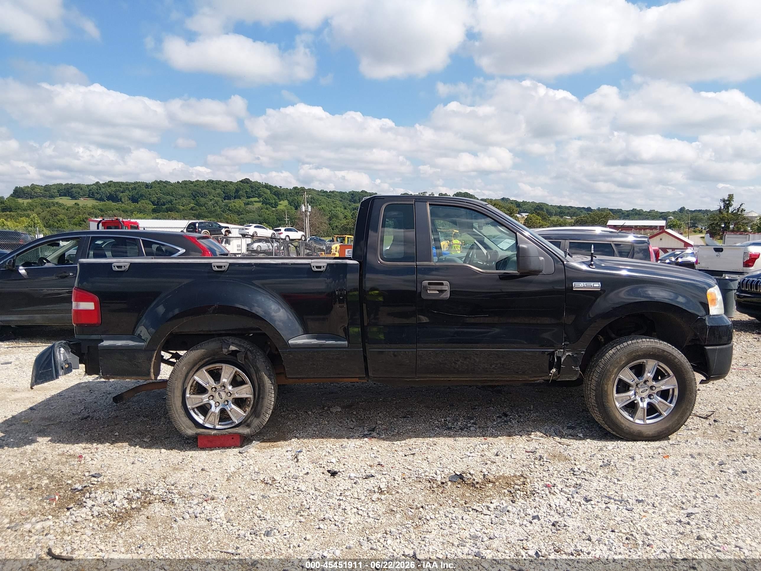 2006 Ford F-150 Stx/xlt Black vin: 1FTRF02276KC64804
