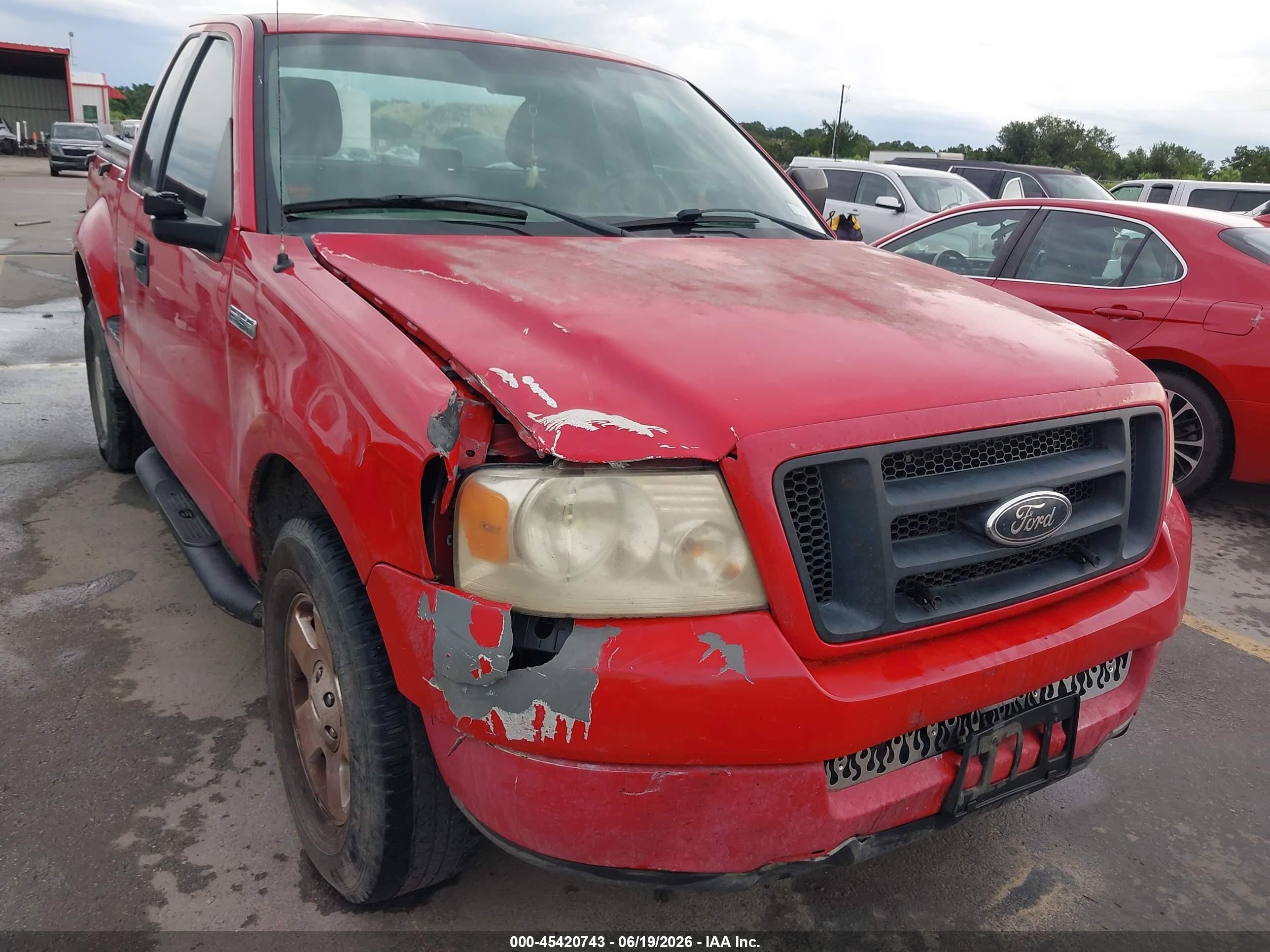 2005 Ford F-150 Stx/xlt Red vin: 1FTRF02295KC23931
