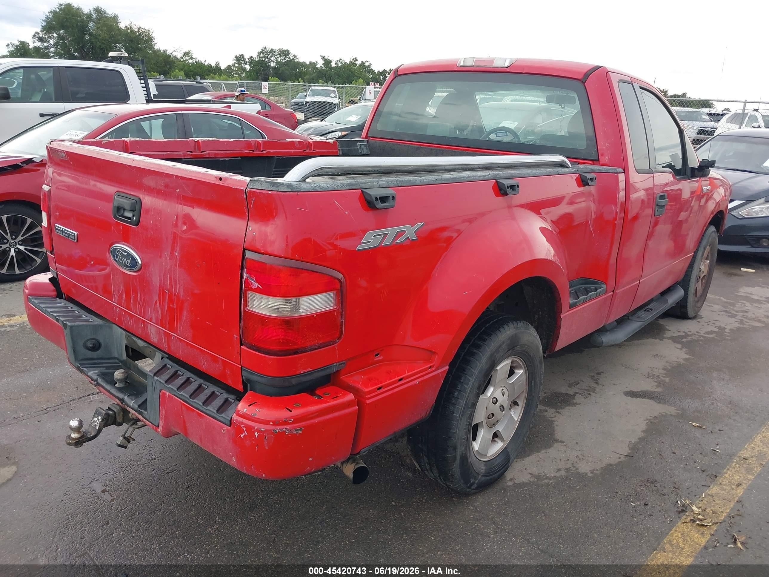 2005 Ford F-150 Stx/xlt Red vin: 1FTRF02295KC23931