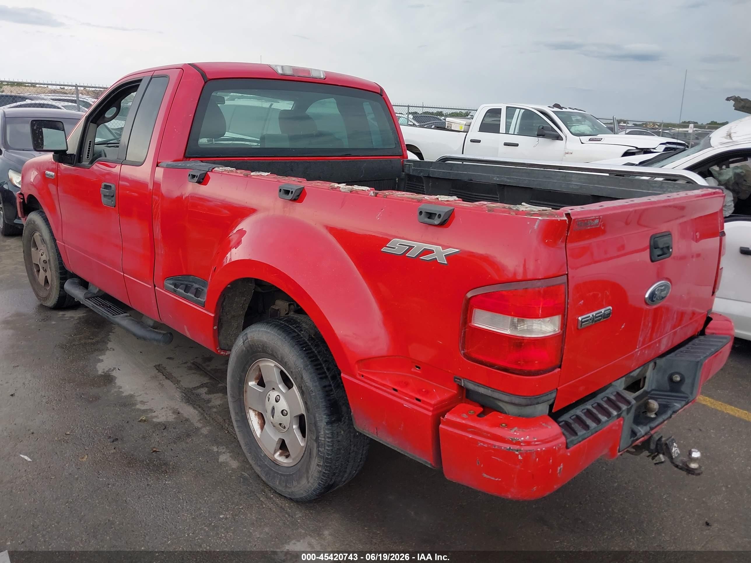 2005 Ford F-150 Stx/xlt Red vin: 1FTRF02295KC23931