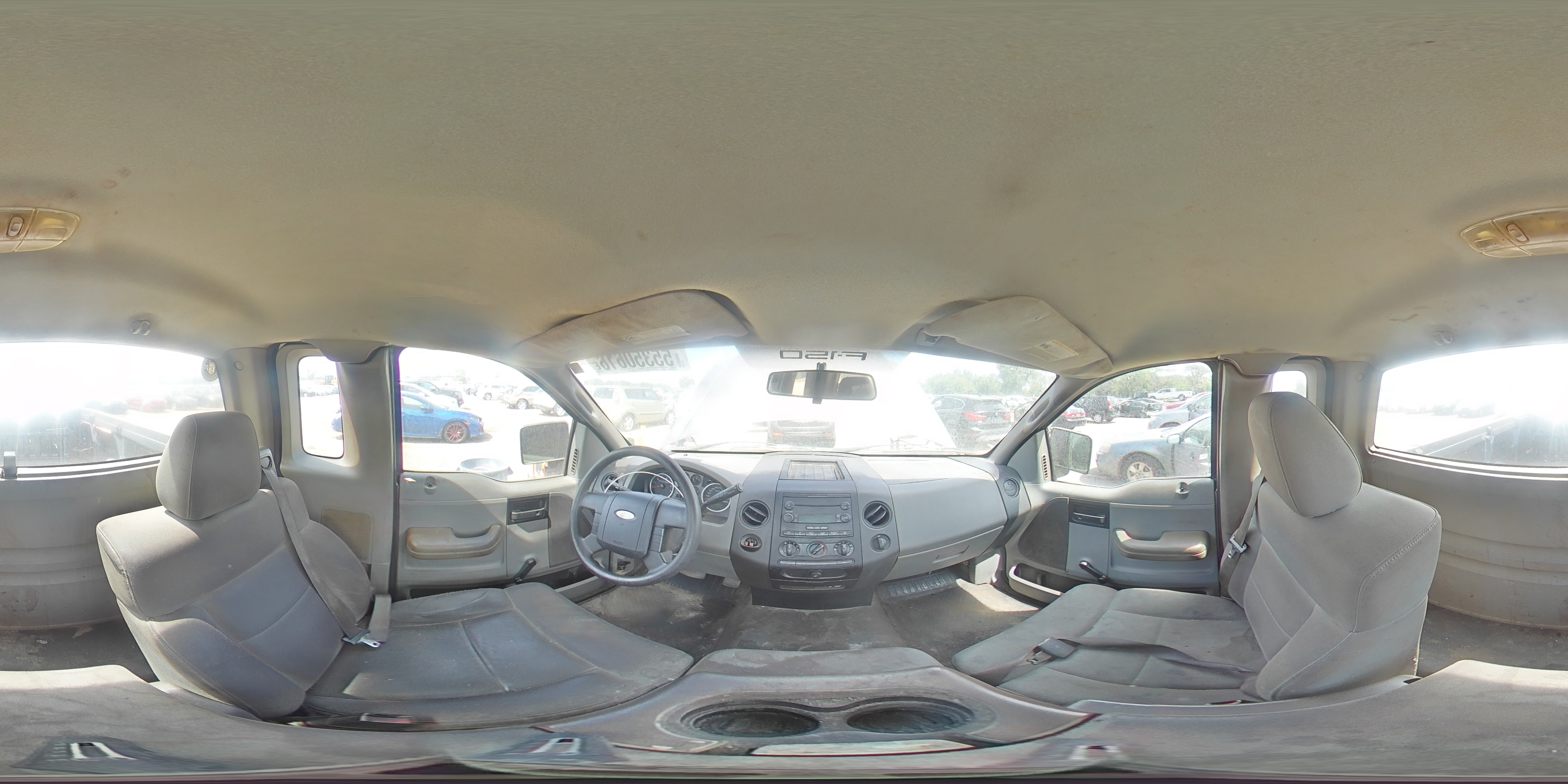2004 Ford F150 Gray vin: 1FTRF02W44KB13614