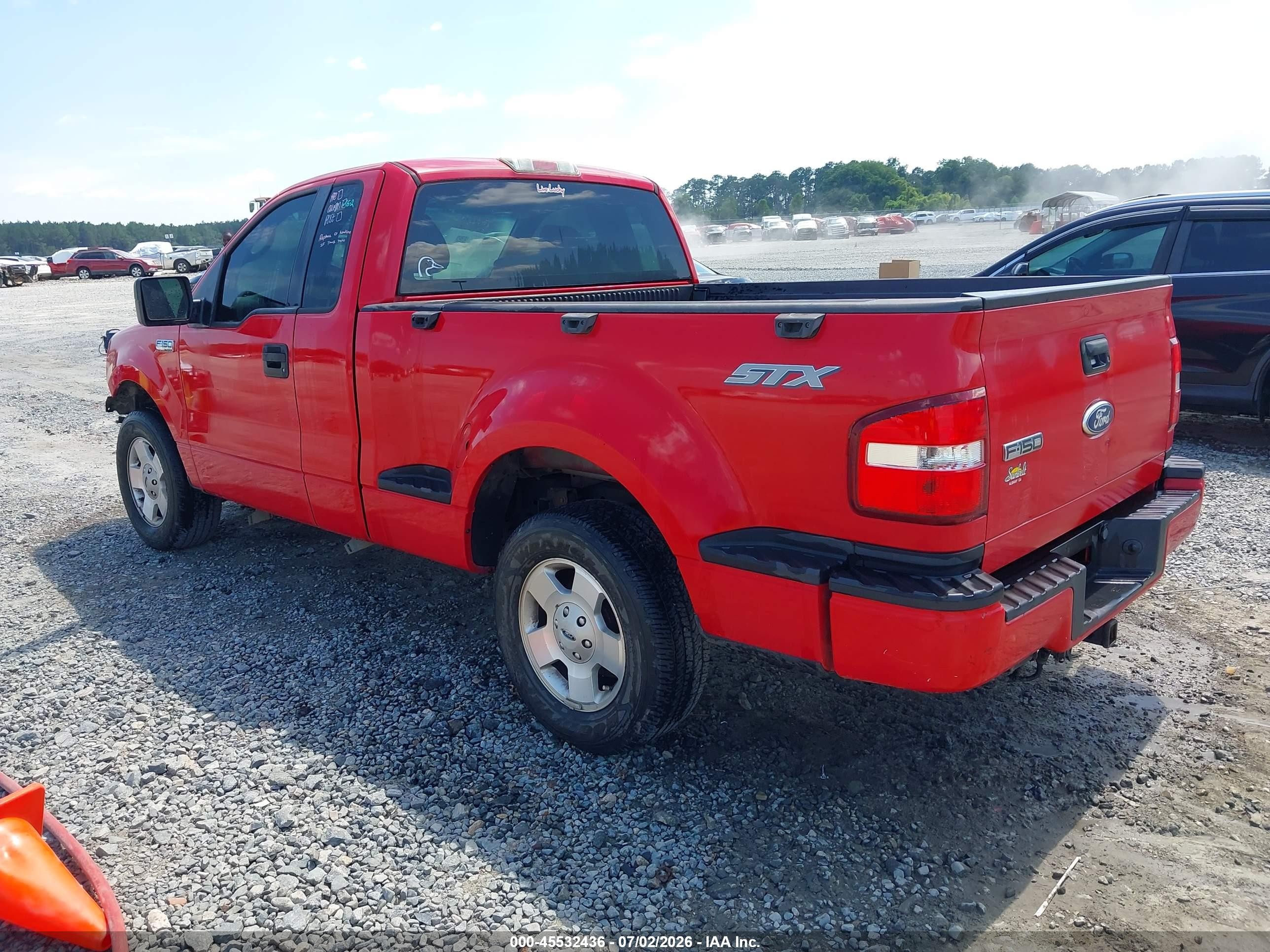 2007 Ford F-150 Stx/xlt Red vin: 1FTRF02W47KD10349