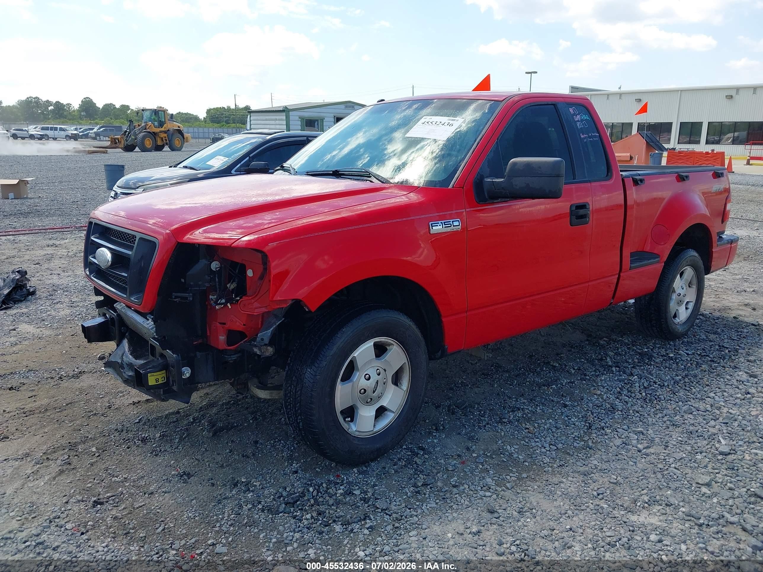 2007 Ford F-150 Stx/xlt Red vin: 1FTRF02W47KD10349
