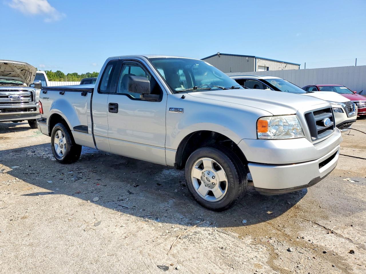 2007 Ford F150 Silver vin: 1FTRF02W57KD52531