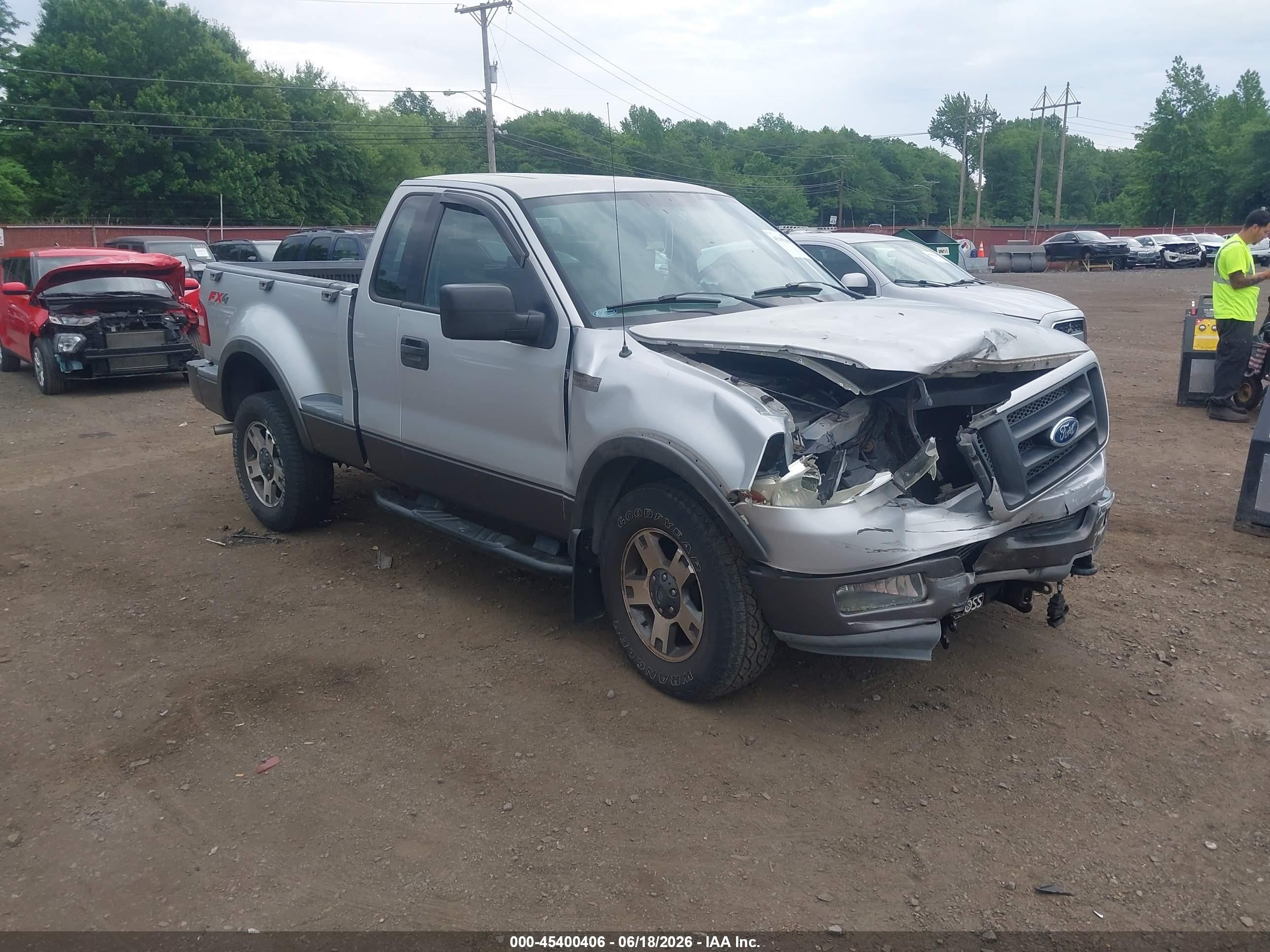 2004 Ford F-150 Fx4/xlt Silver vin: 1FTRF04514KD27531