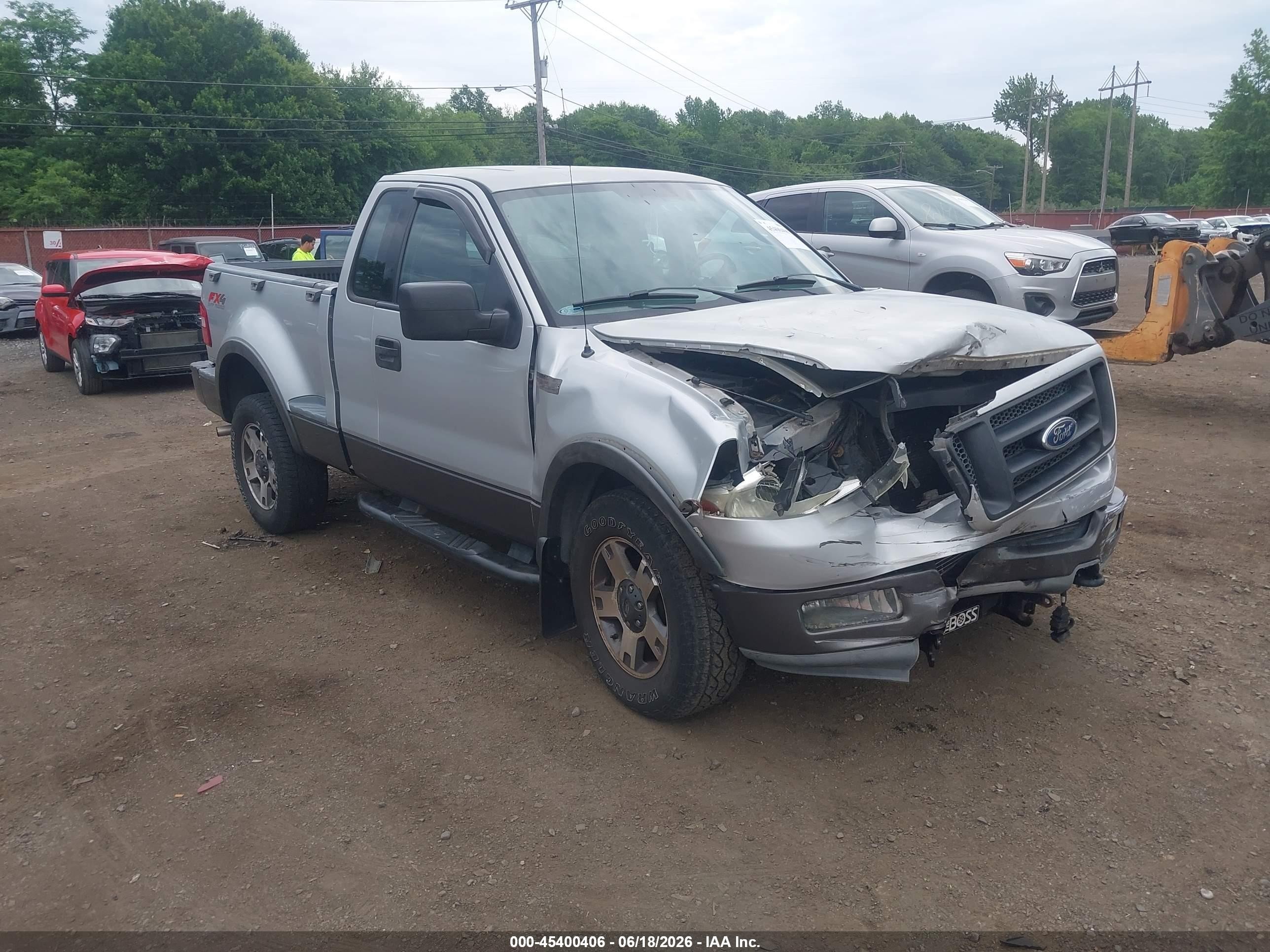 2004 Ford F-150 Fx4/xlt Silver vin: 1FTRF04514KD27531