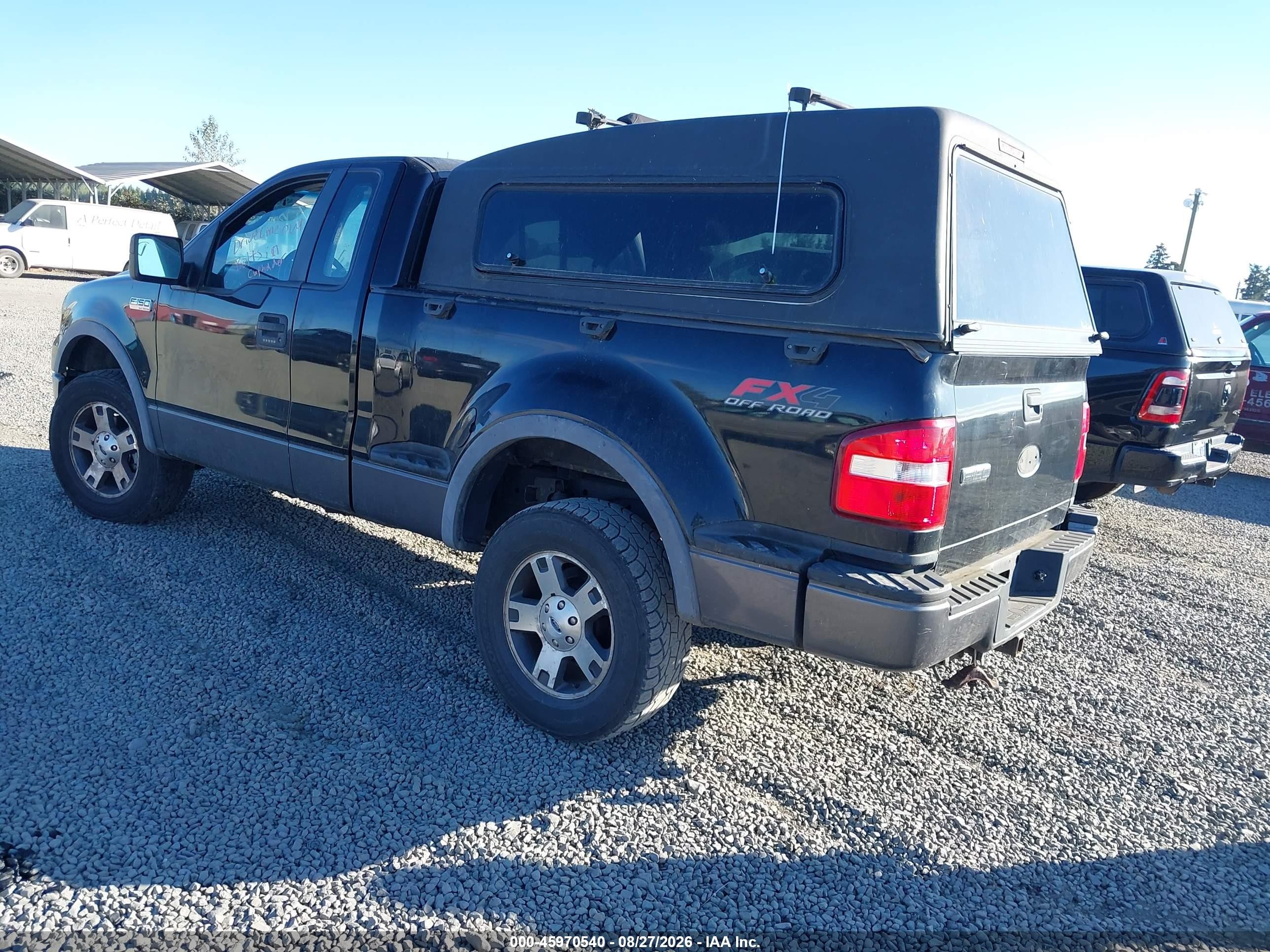 2007 Ford F-150 Fx4/xlt Black vin: 1FTRF04567KC83885