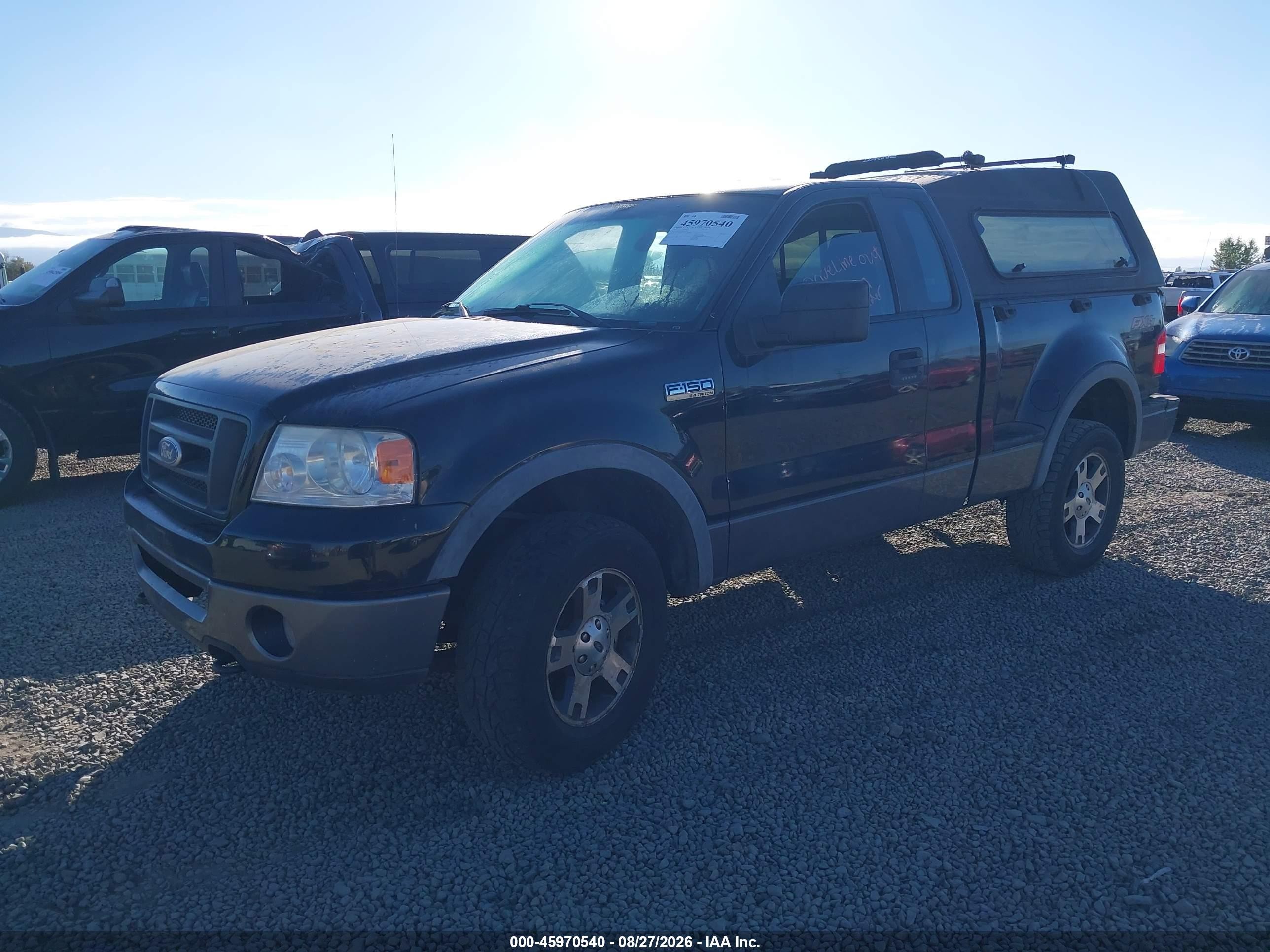2007 Ford F-150 Fx4/xlt Black vin: 1FTRF04567KC83885