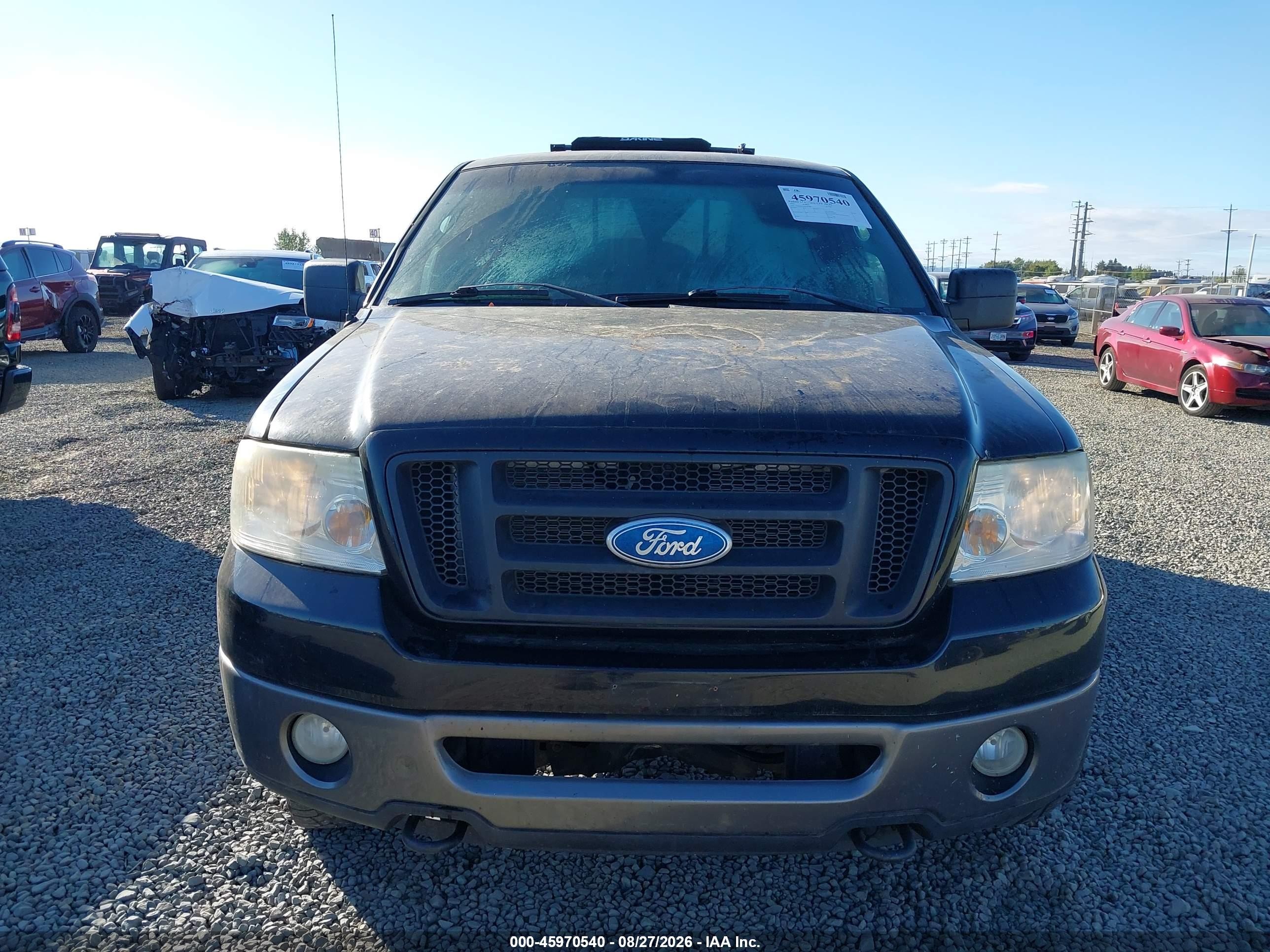 2007 Ford F-150 Fx4/xlt Black vin: 1FTRF04567KC83885