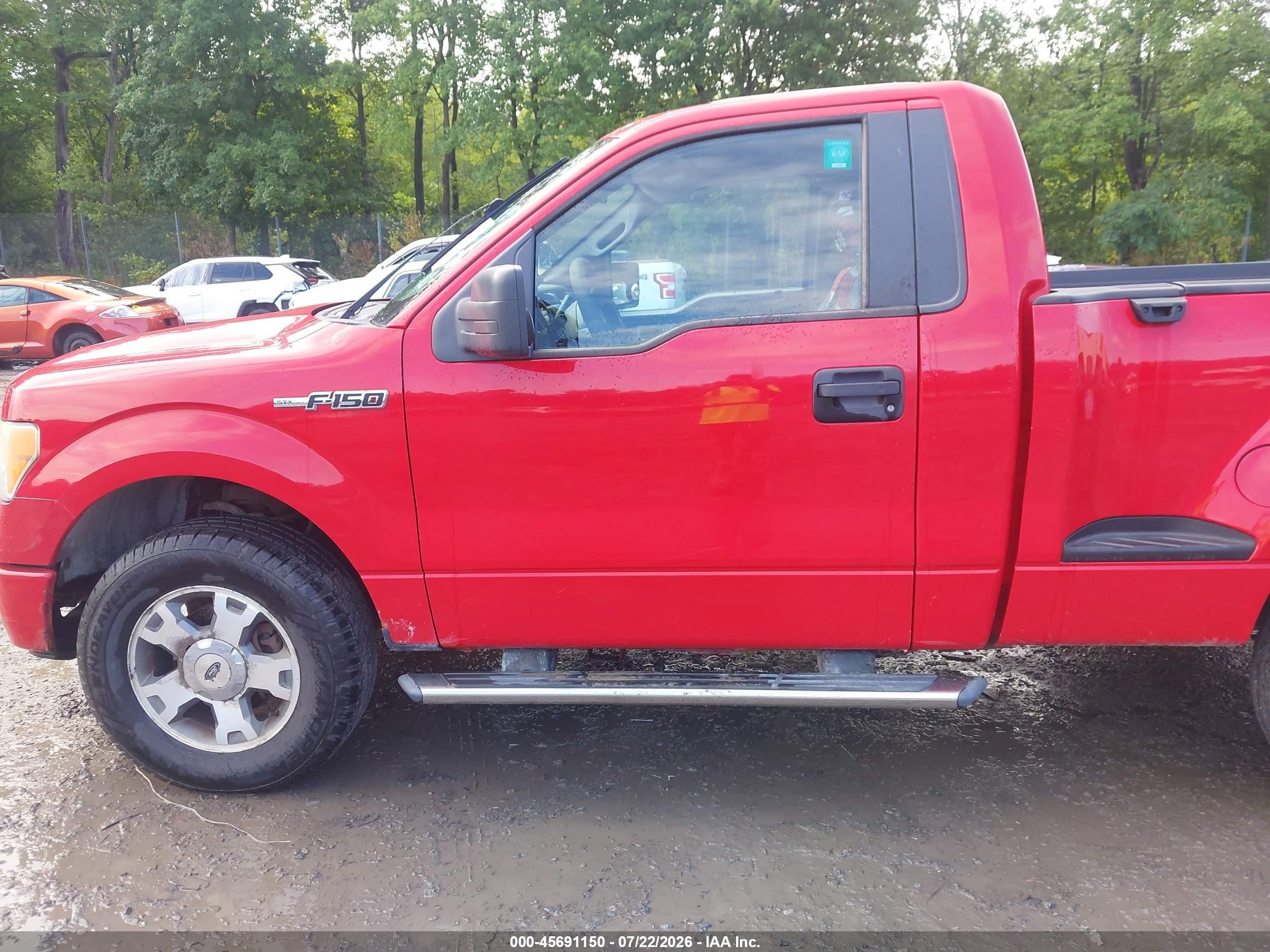 2009 Ford F-150 Stx/xlt Red vin: 1FTRF04819KC91843