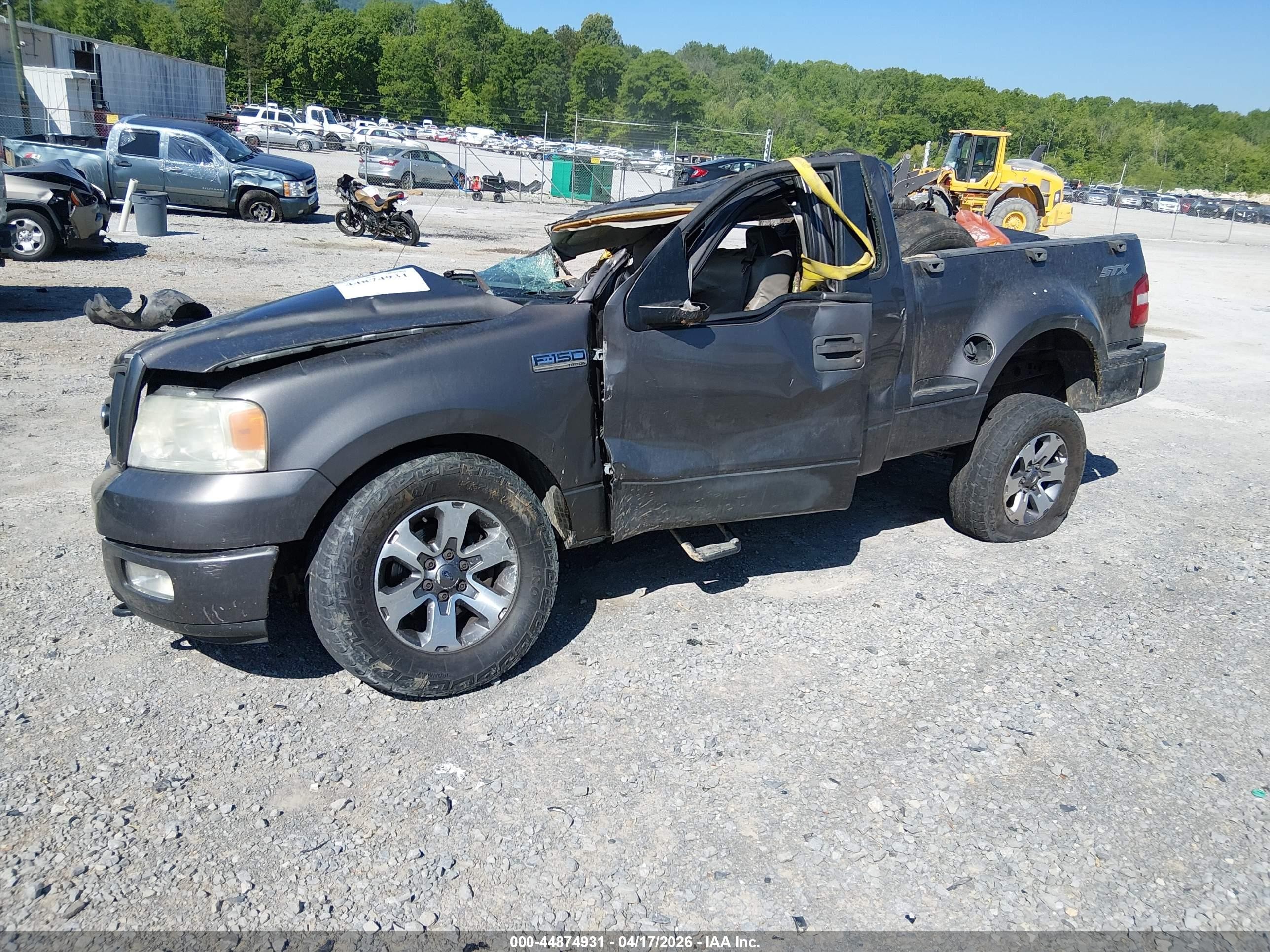 2005 Ford F-150 Stx/xlt Gray vin: 1FTRF04W15KF06971