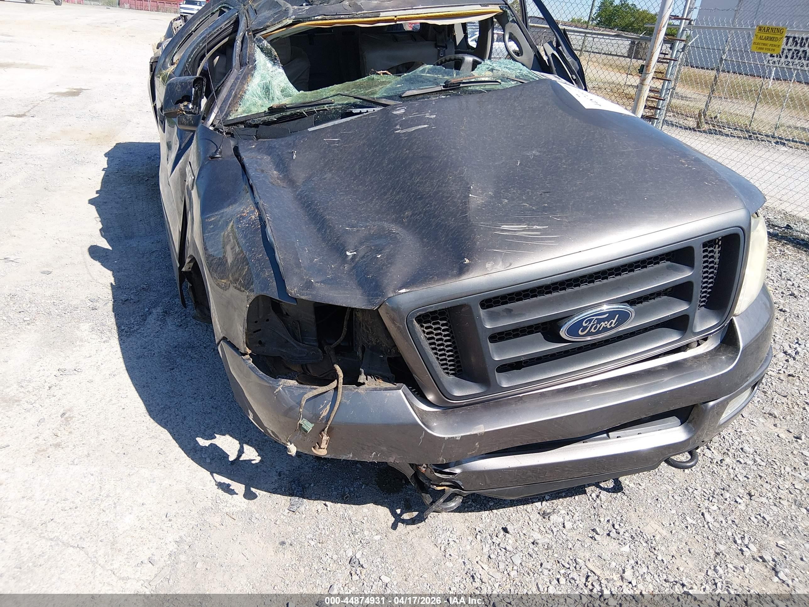 2005 Ford F-150 Stx/xlt Gray vin: 1FTRF04W15KF06971