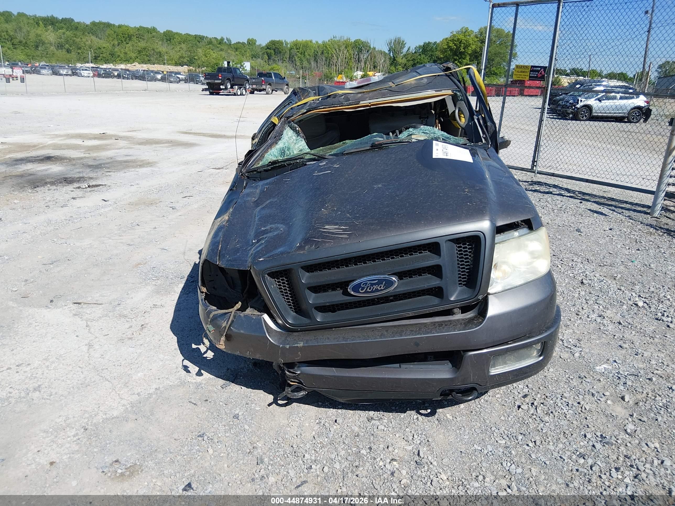 2005 Ford F-150 Stx/xlt Gray vin: 1FTRF04W15KF06971