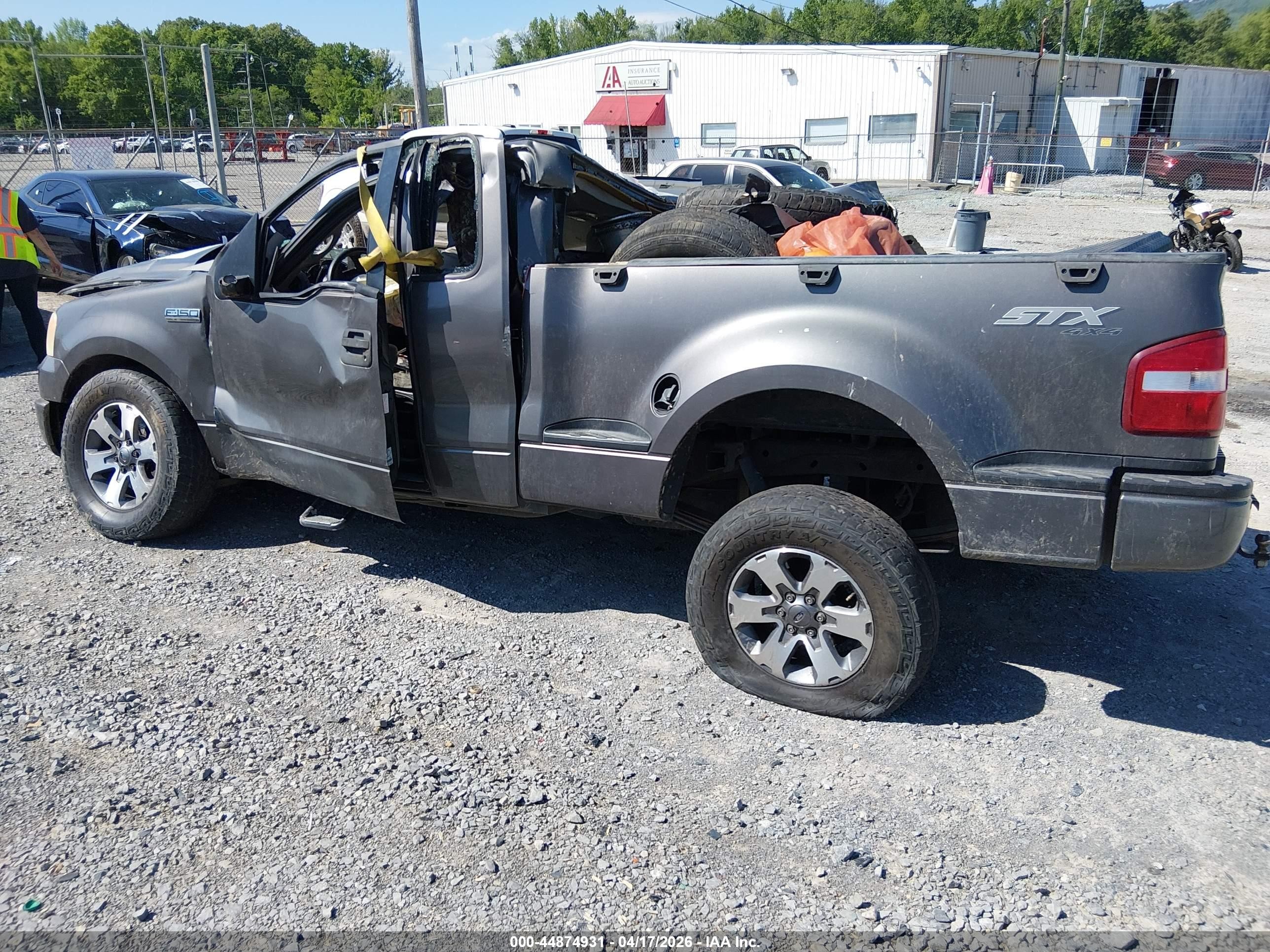 2005 Ford F-150 Stx/xlt Gray vin: 1FTRF04W15KF06971