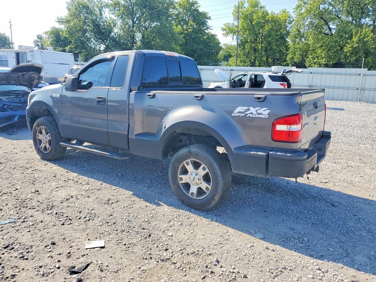 2005 Ford F150 Gray vin: 1FTRF04W55KD00455