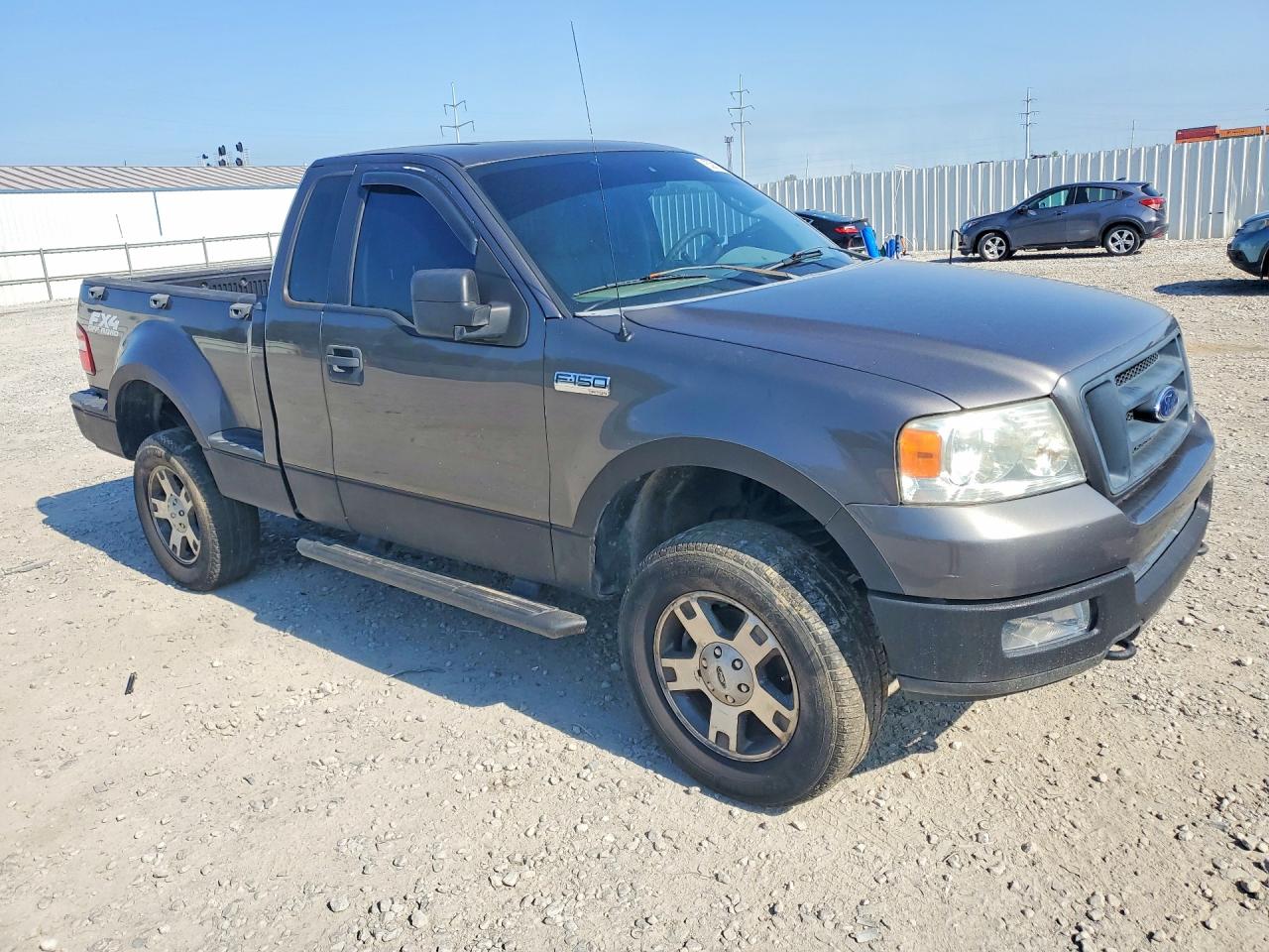 2005 Ford F150 Gray vin: 1FTRF04W55KD00455