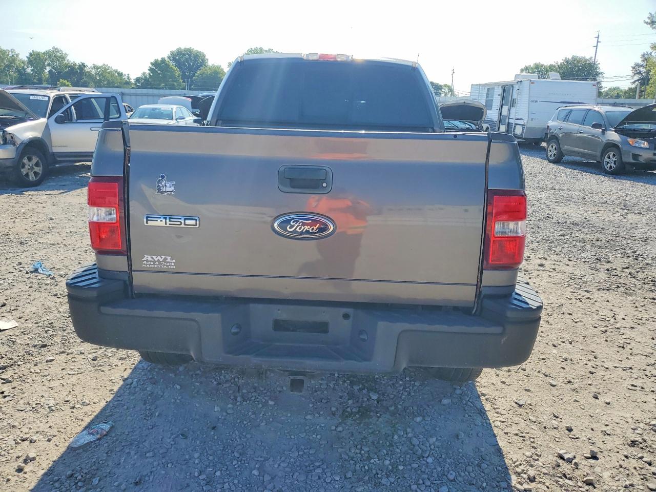 2005 Ford F150 Gray vin: 1FTRF04W55KD00455