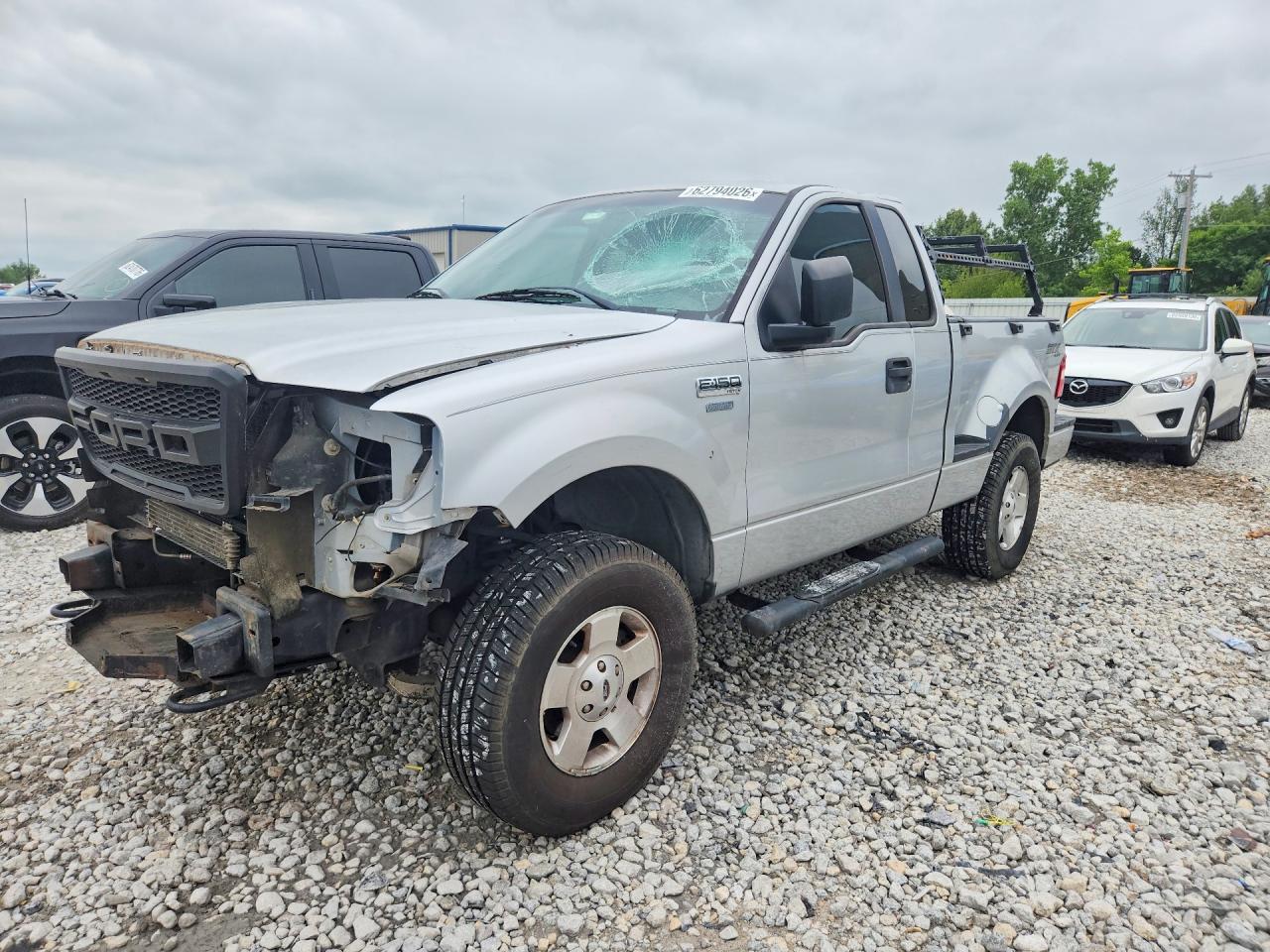 2006 Ford F150 Silver vin: 1FTRF04W76KA83184