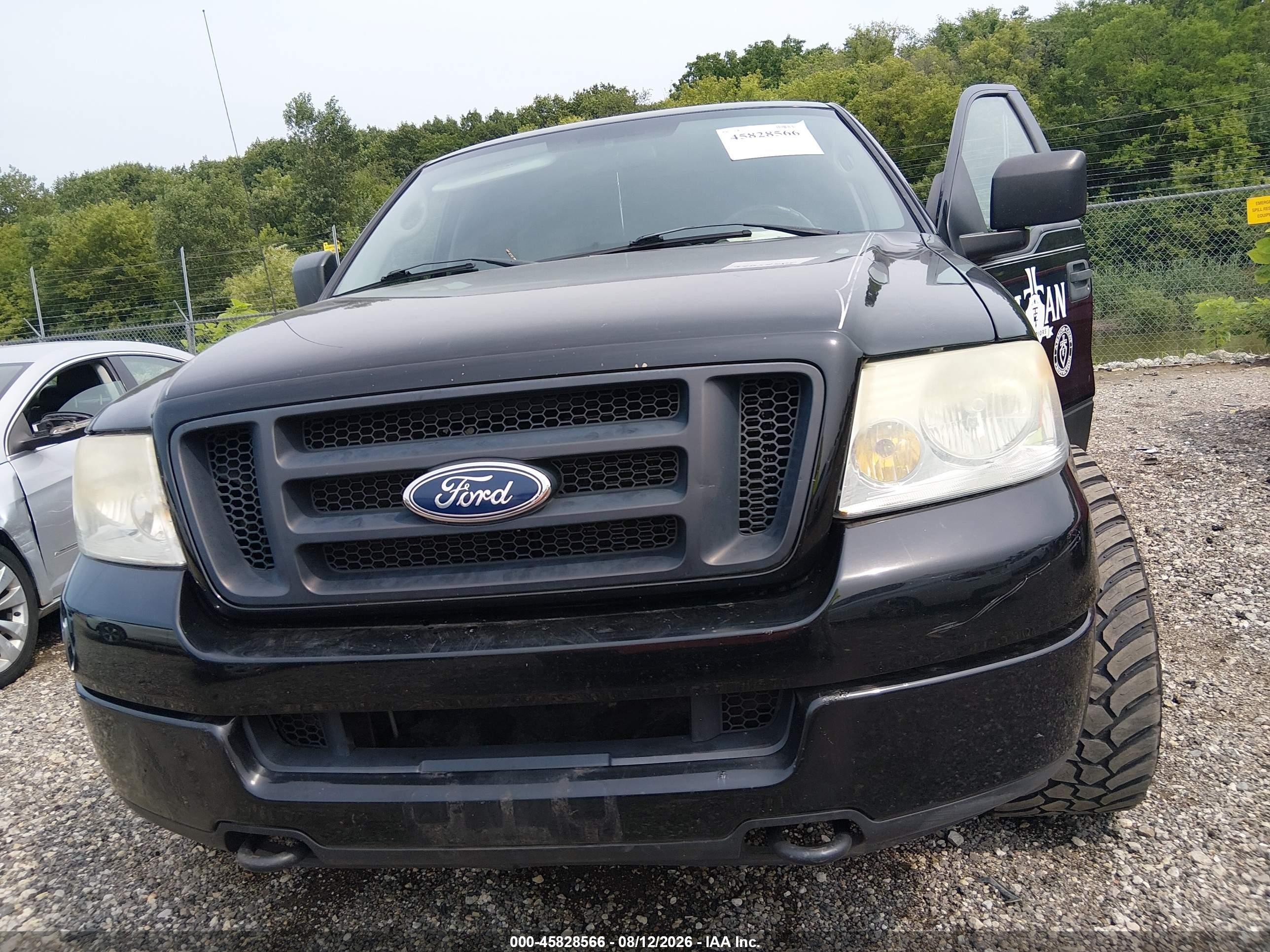2005 Ford F-150 Stx/xlt Black vin: 1FTRF04W95KE61844