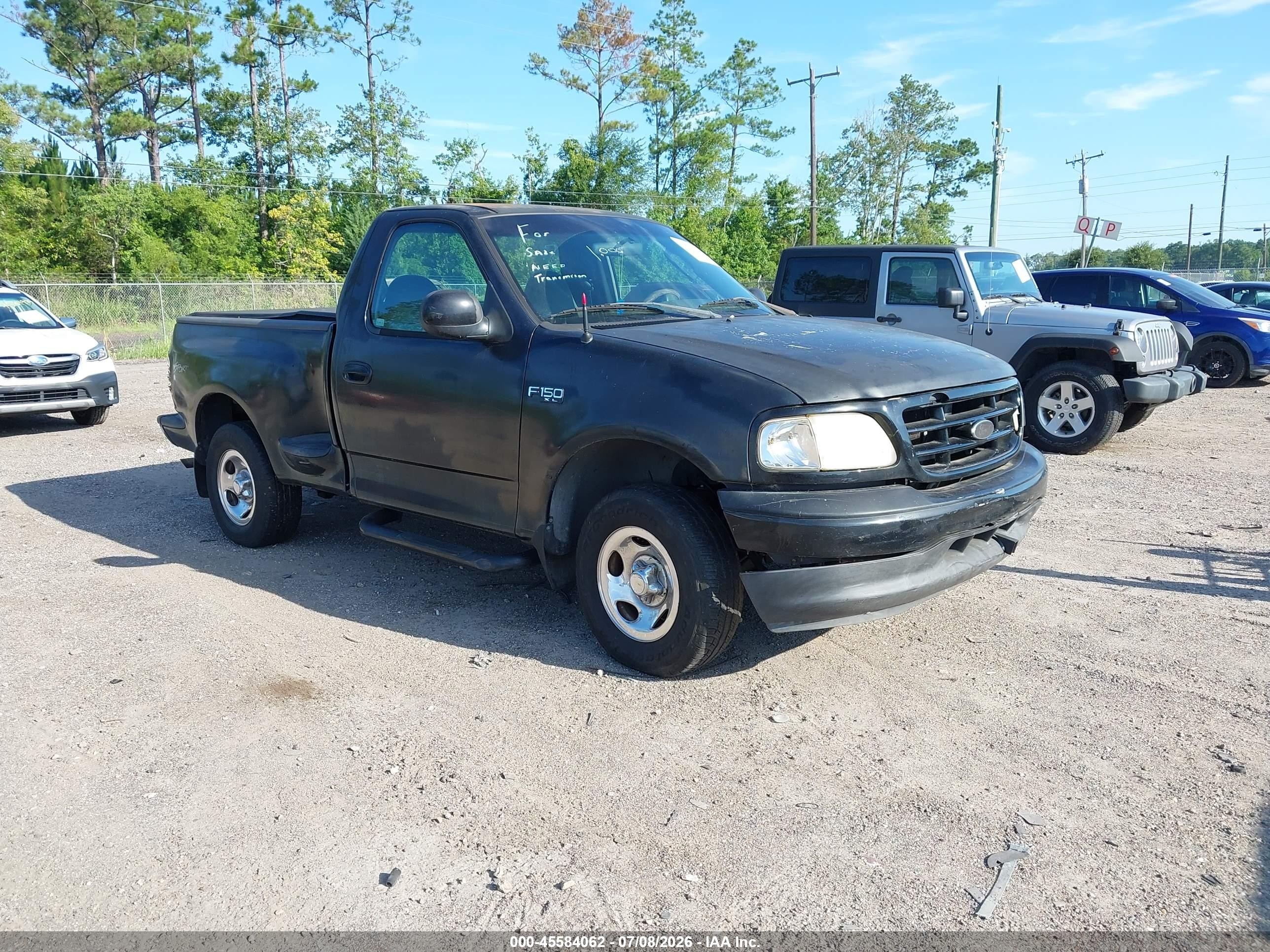 2002 Ford F-150 Xl/xlt Black vin: 1FTRF07282KE21839