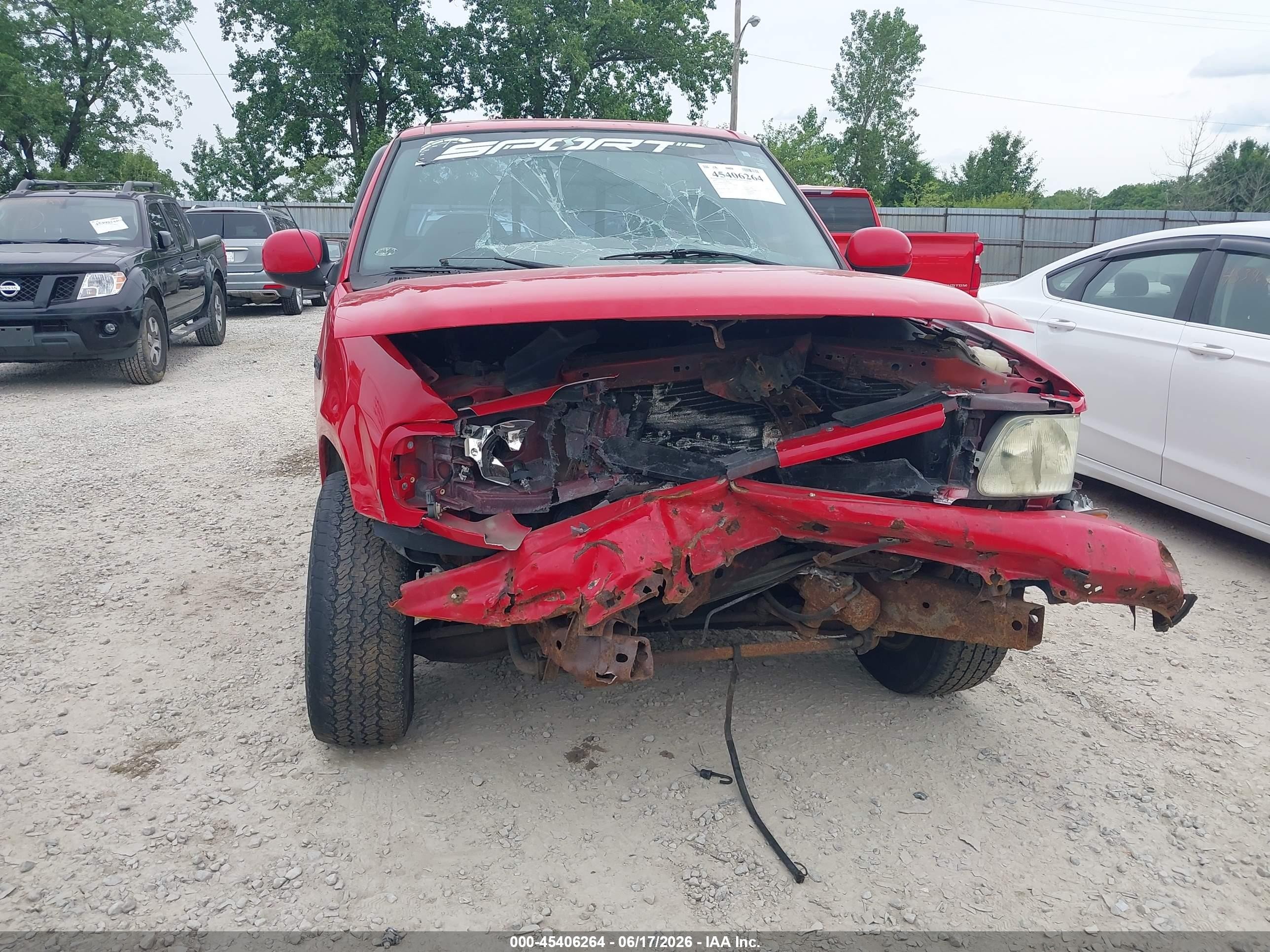 2003 Ford F-150 Xl/xlt Red vin: 1FTRF07293KB28808