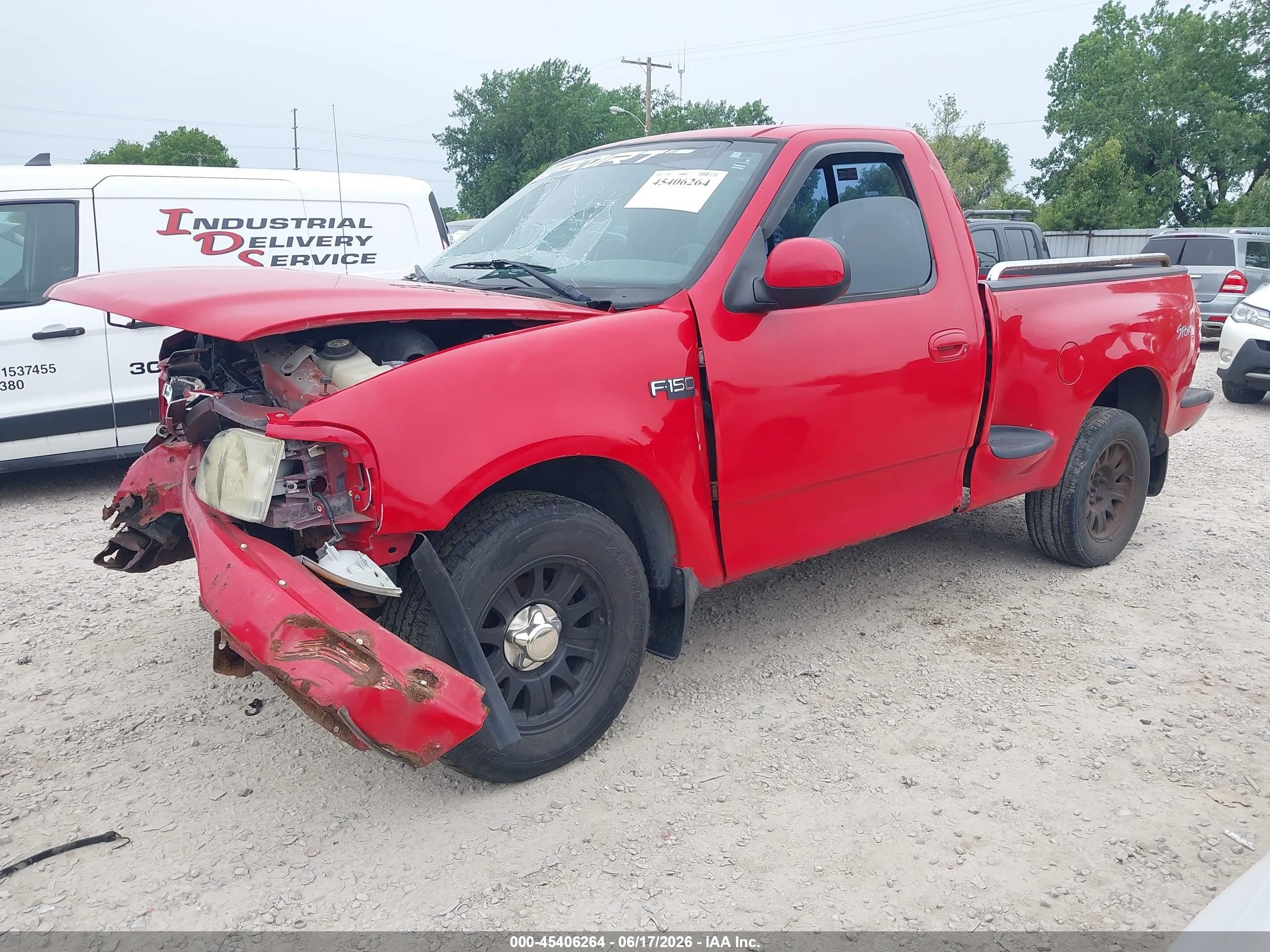 2003 Ford F-150 Xl/xlt Red vin: 1FTRF07293KB28808