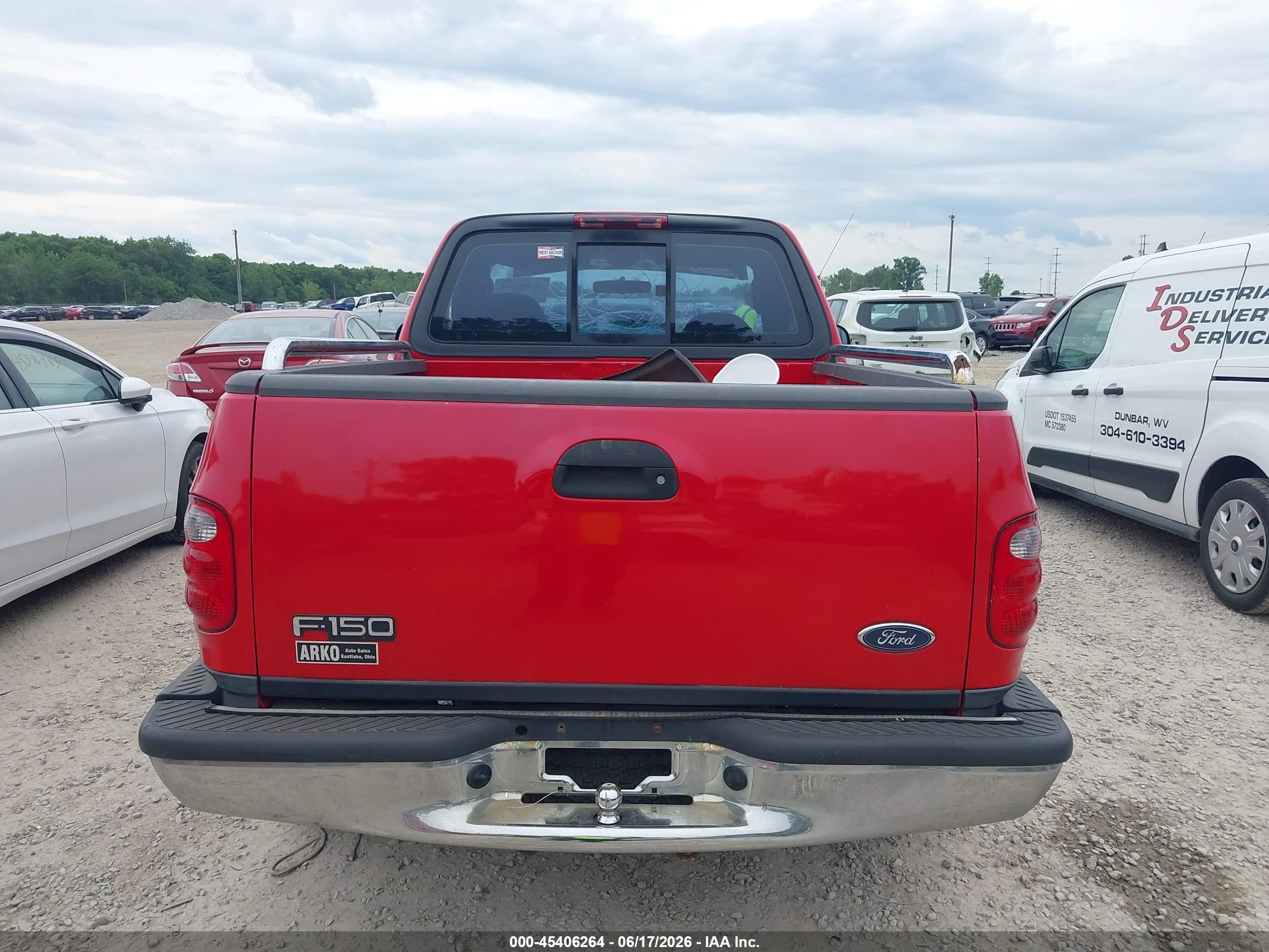 2003 Ford F-150 Xl/xlt Red vin: 1FTRF07293KB28808